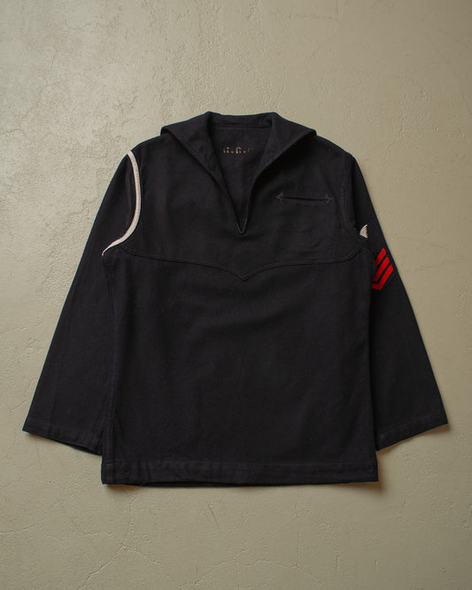 1940s WW2 US Navy Wool Pullover black - S
