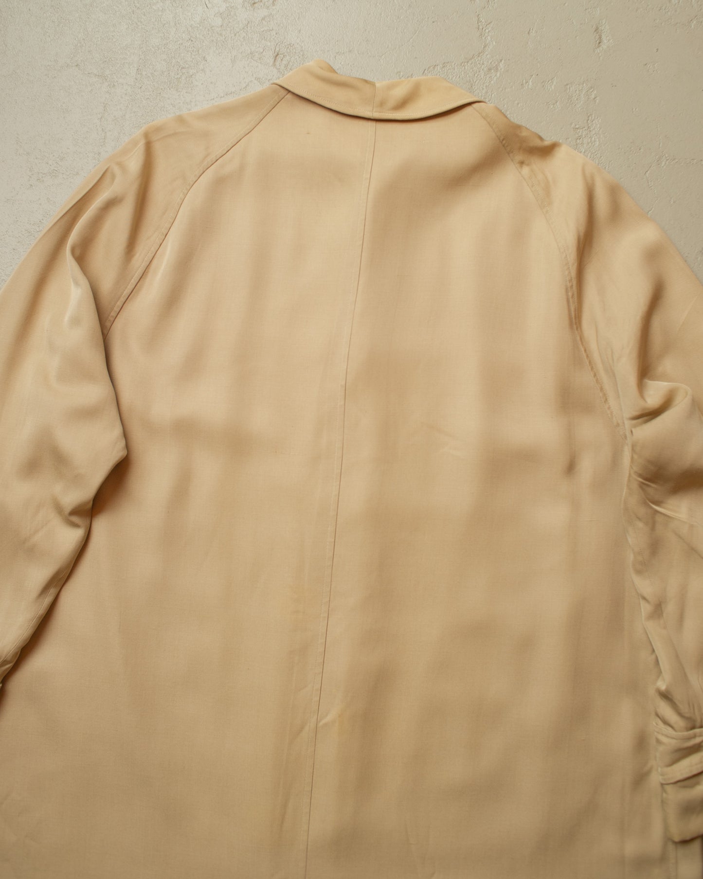 1940s/50s Italian Gabardine Car Coat beige - L