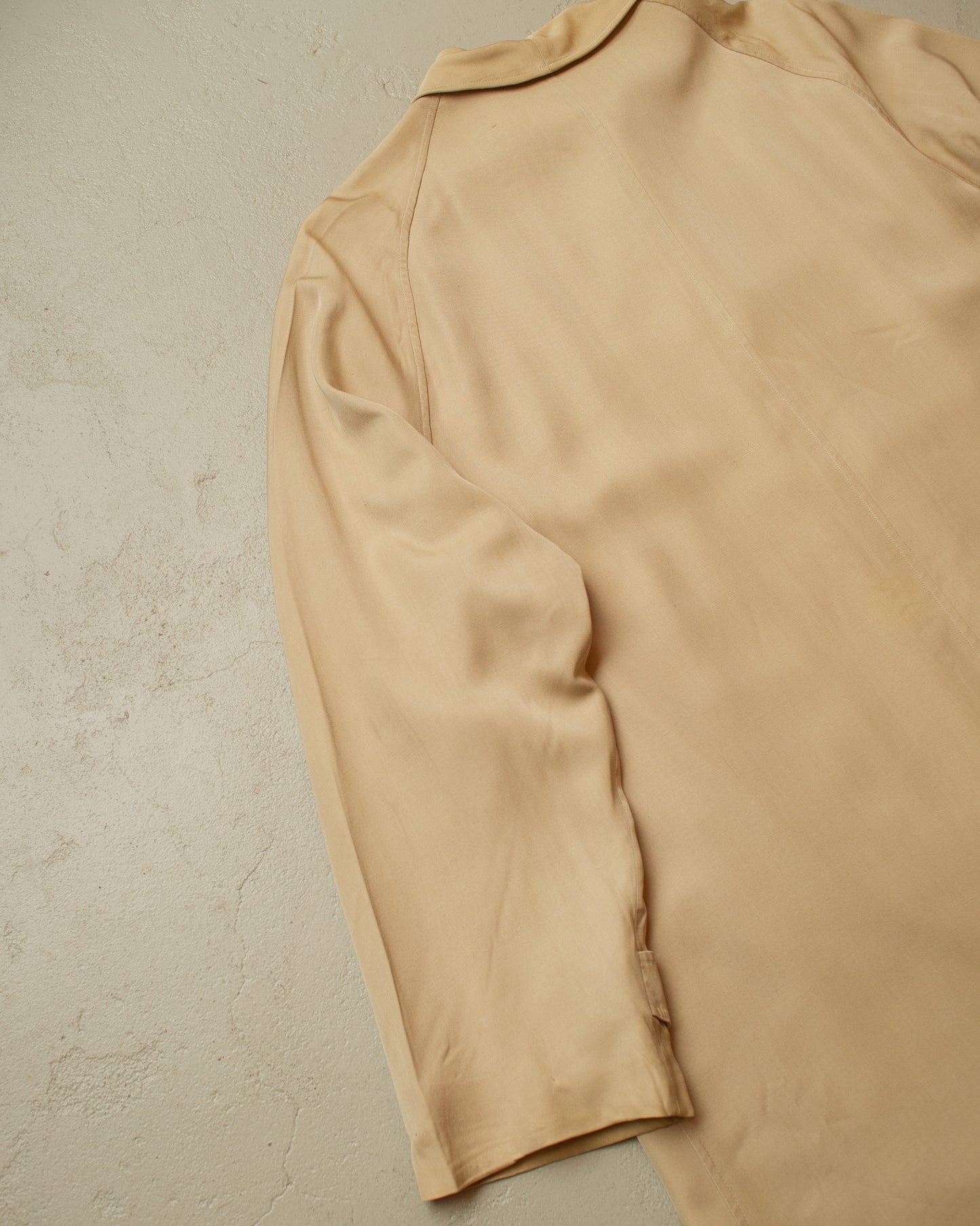 1940s/50s Italian Gabardine Car Coat beige - L