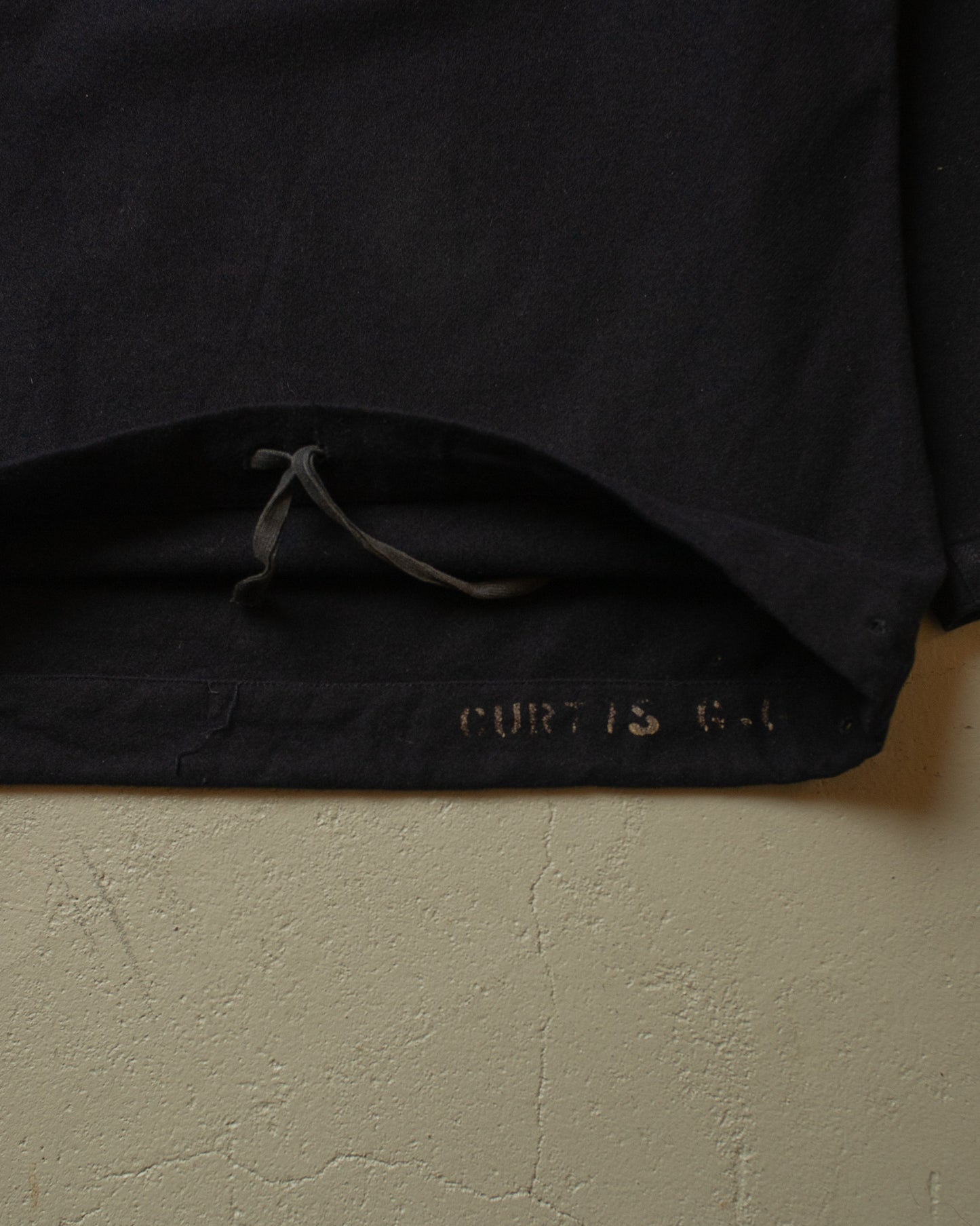 1940s WW2 US Navy Wool Pullover black - S