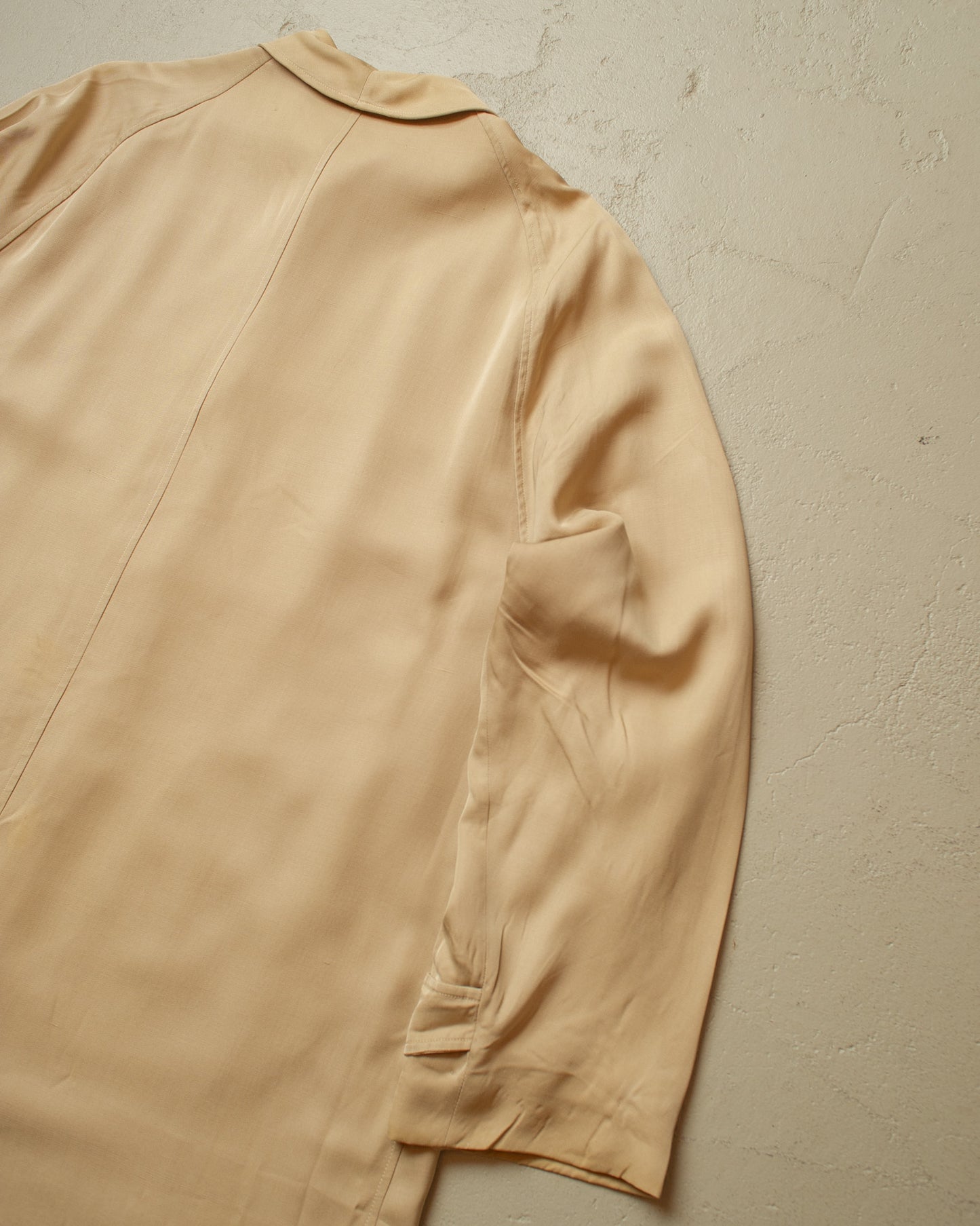 1940s/50s Italian Gabardine Car Coat beige - L