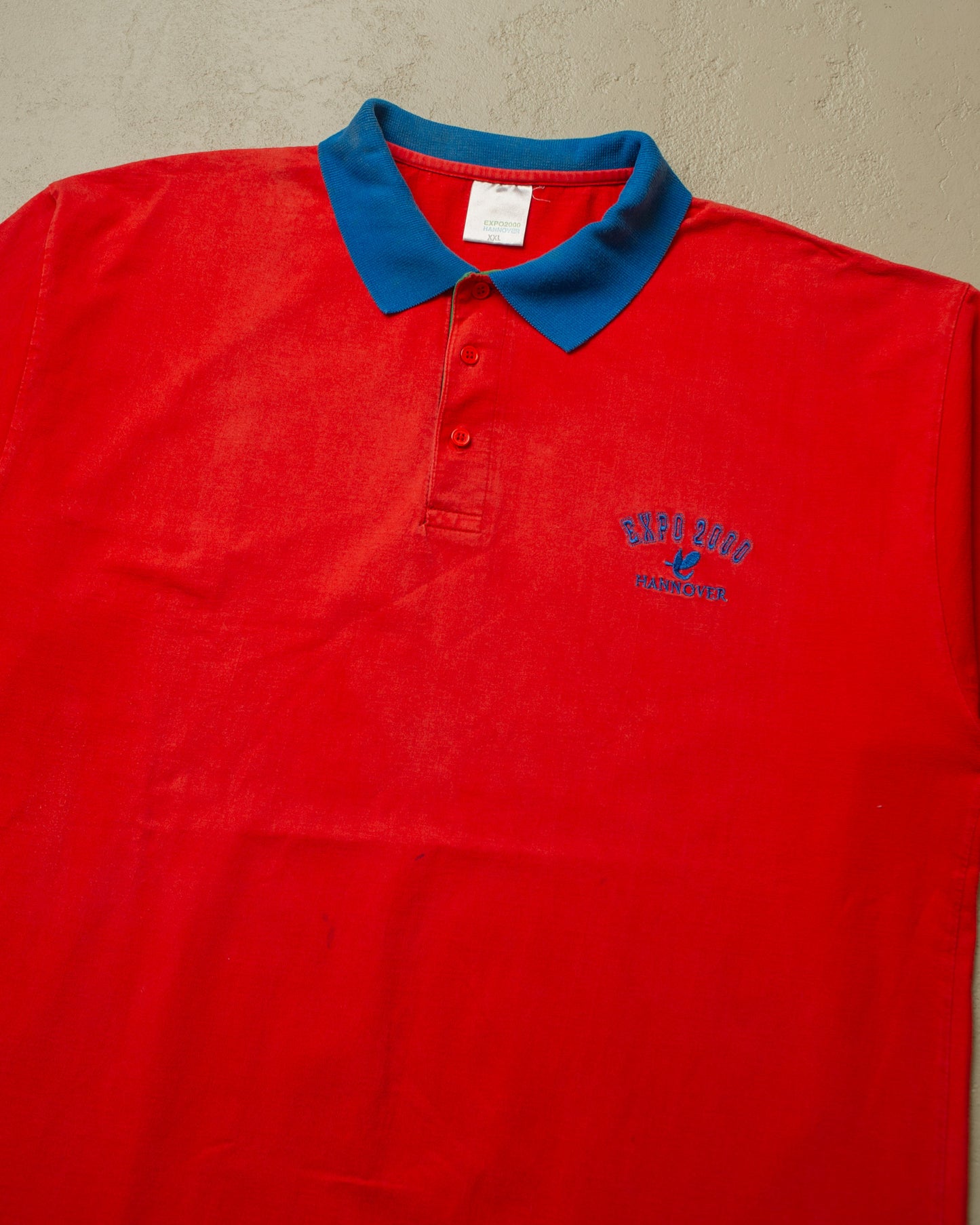 2000 Expo Hannover Two Tone Polo red - XXL