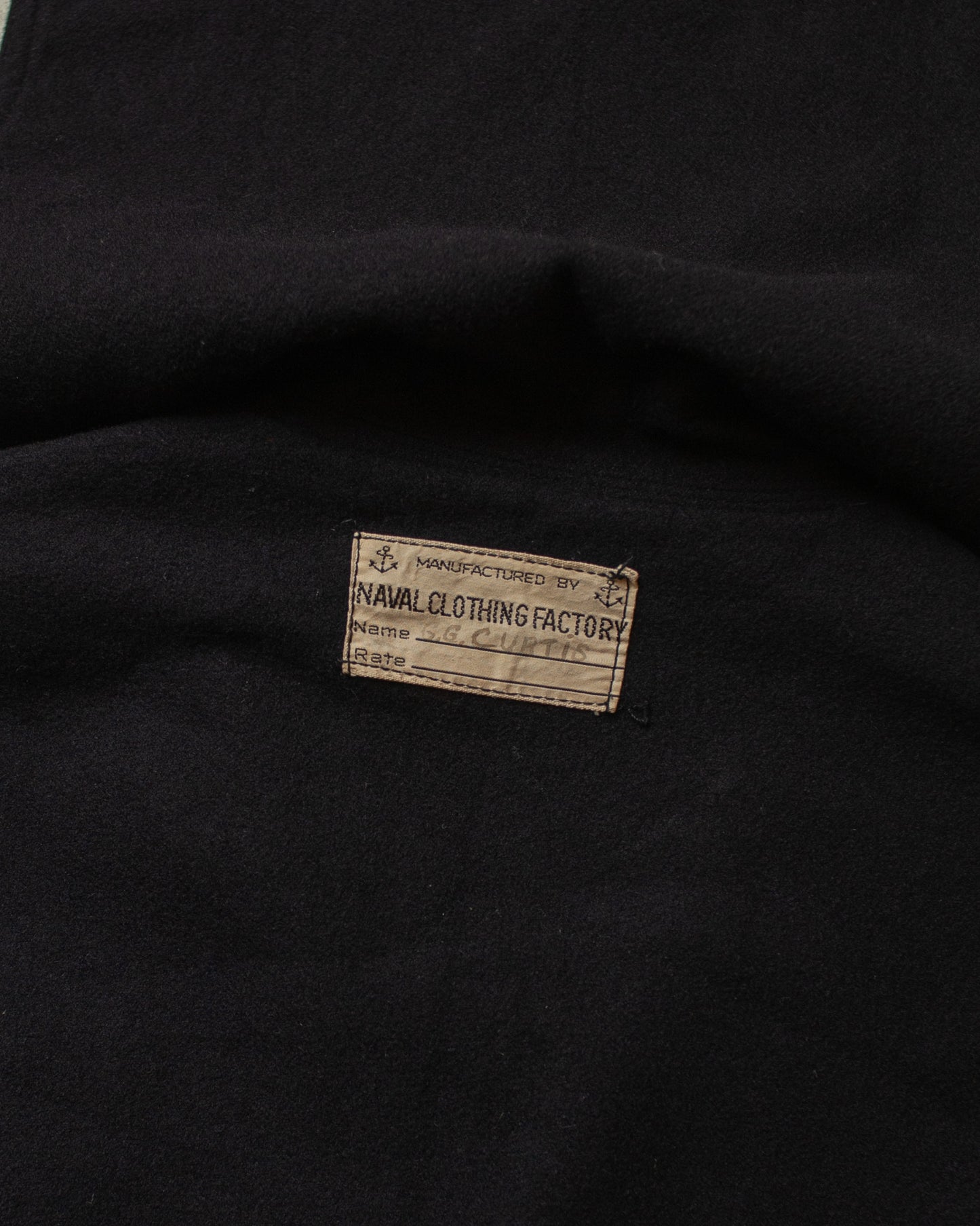 1940s WW2 US Navy Wool Pullover black - S