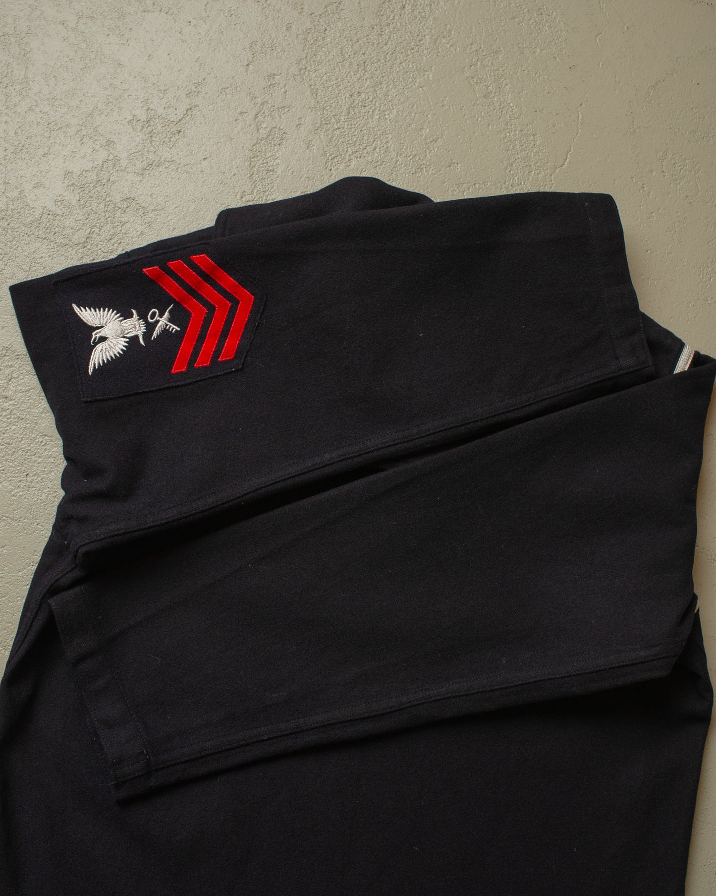 1940s WW2 US Navy Wool Pullover black - S