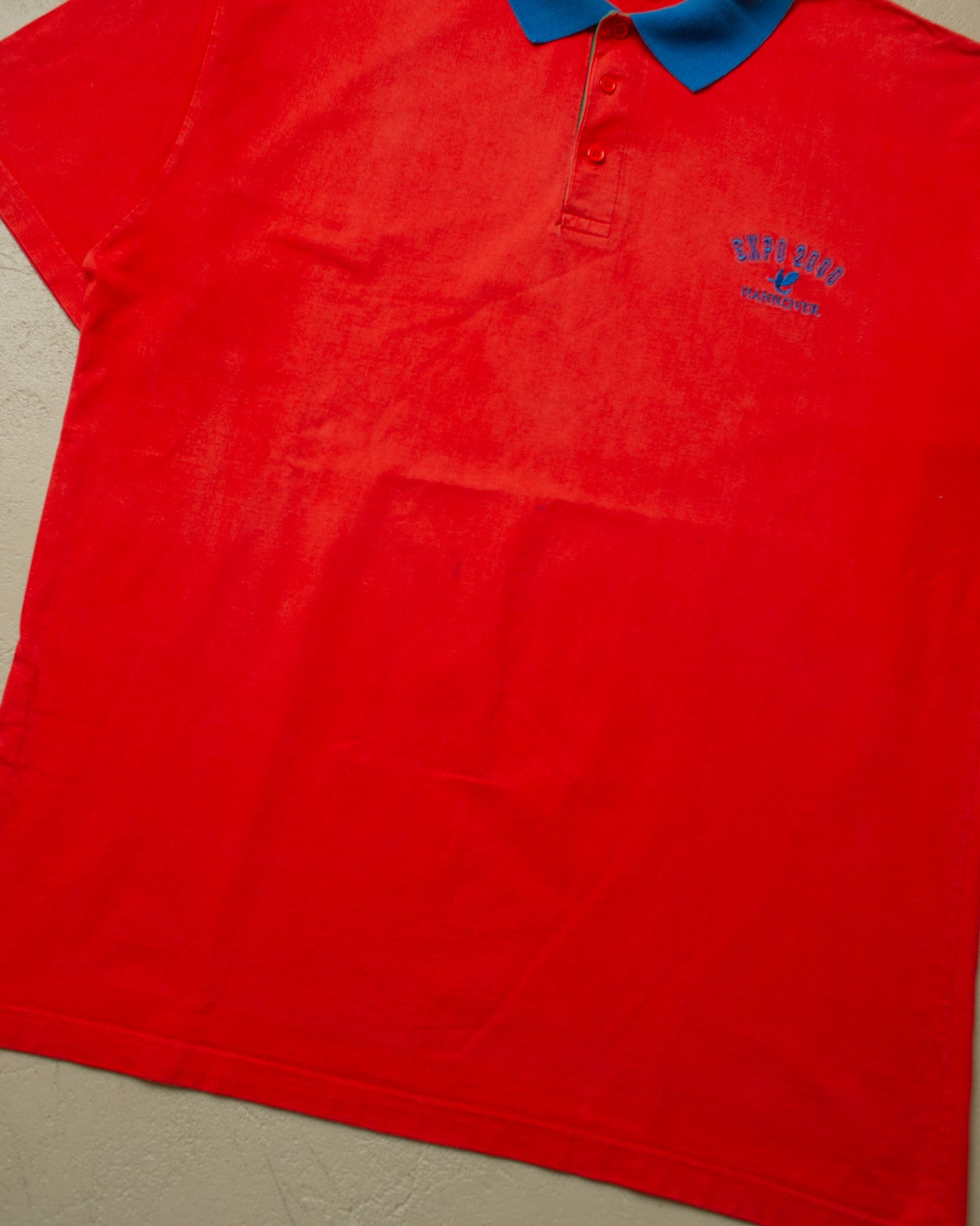 2000 Expo Hannover Two Tone Polo red - XXL
