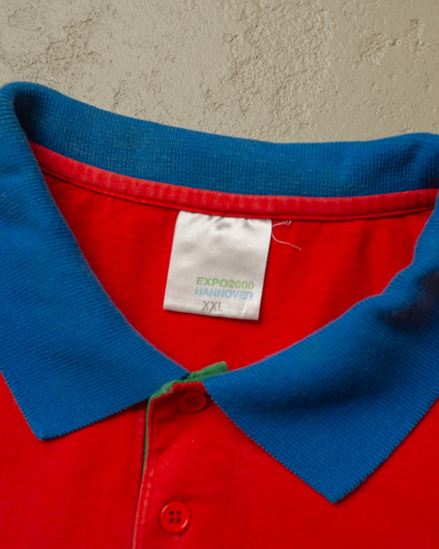2000 Expo Hannover Two Tone Polo red - XXL