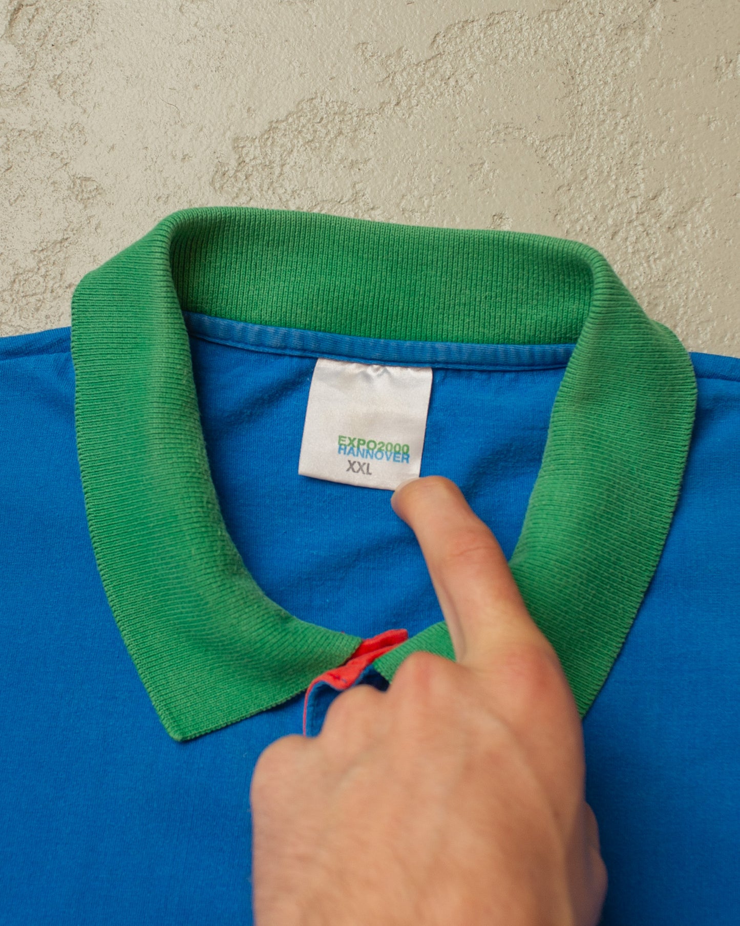 2000 Expo Hannover Two Tone Polo blue - XXL