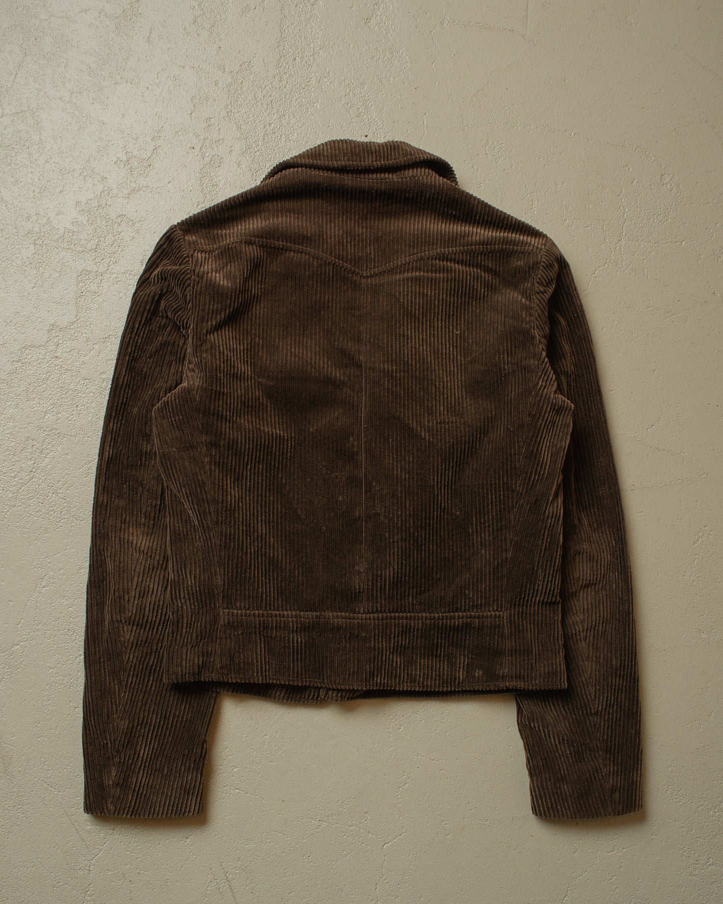 1960s/70s Kompass Corduory Biker Jacket brown - S/M
