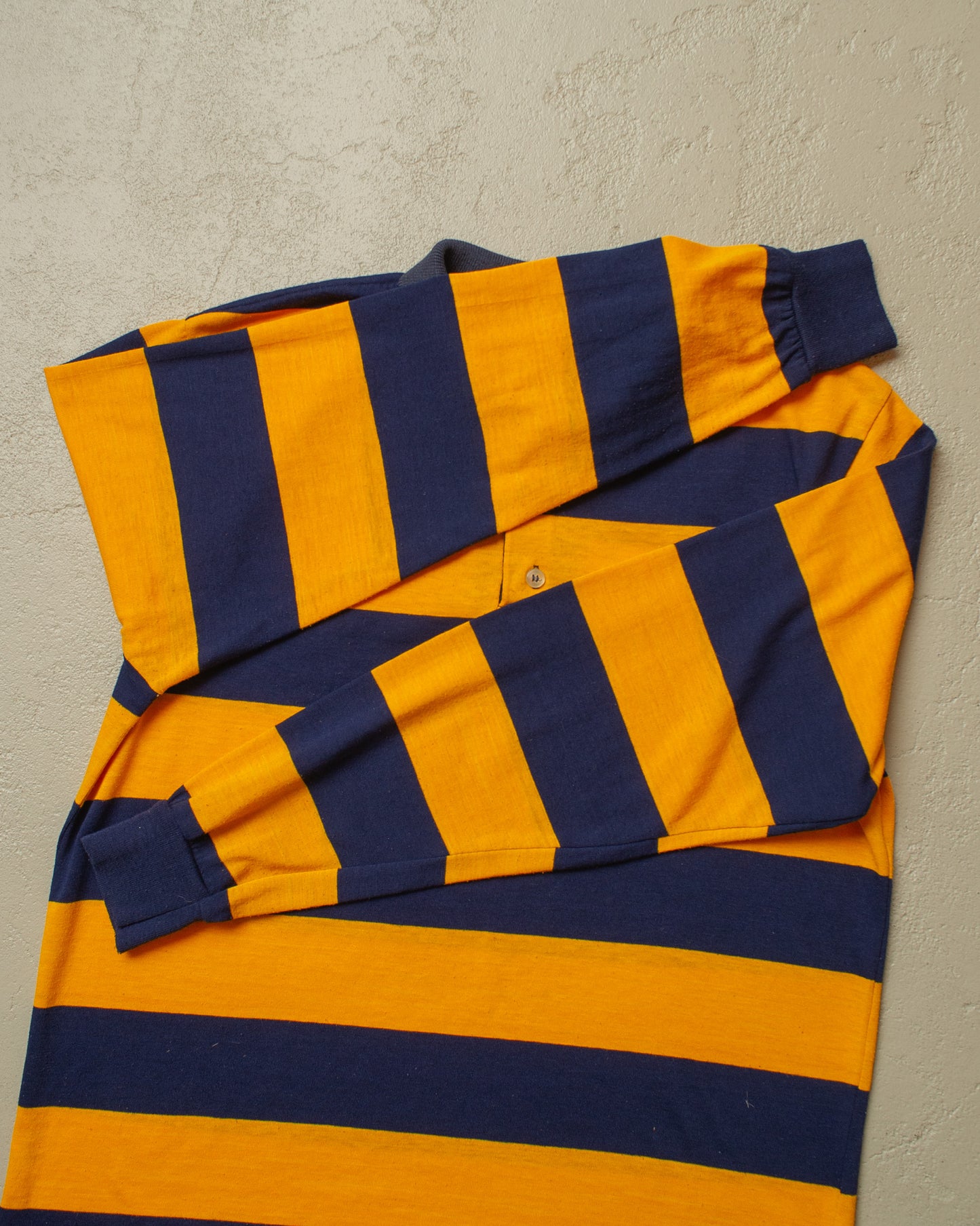 1980s Pitt University striped Longsleeve blue/yellow - M