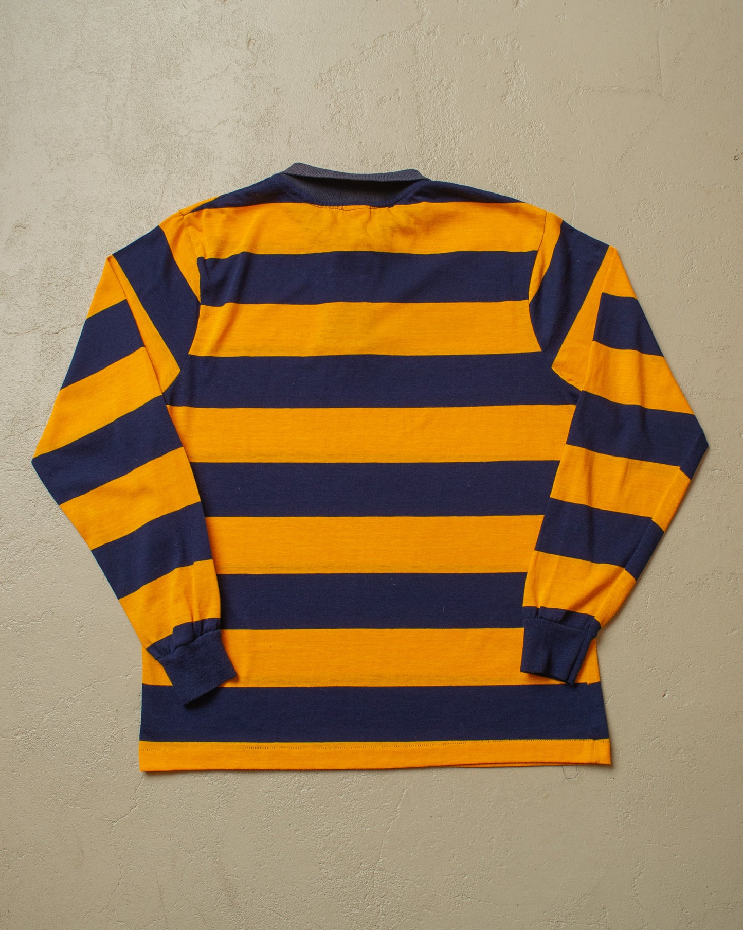 1980s Pitt University striped Longsleeve blue/yellow - M