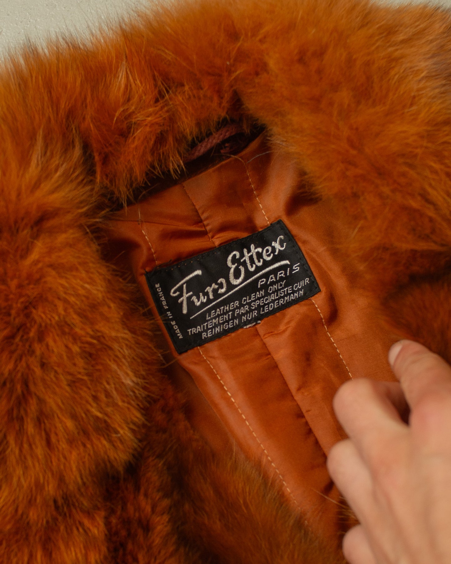 1960s/70s Womens Suede Leather Coat brown - M/L