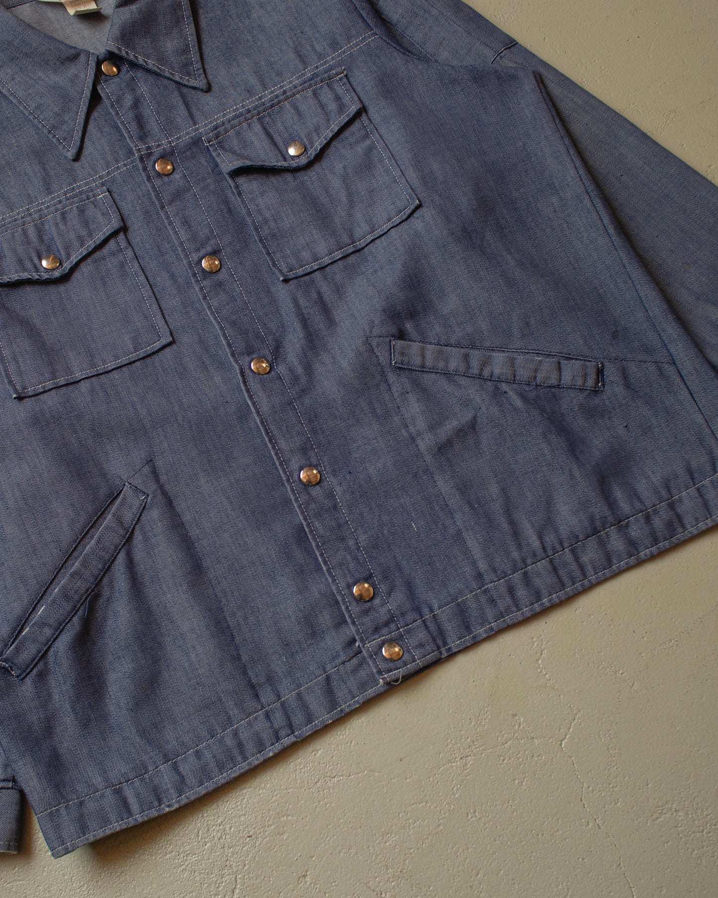 1970s Champion Mechanic Denim Jacket blue - XL/XXL