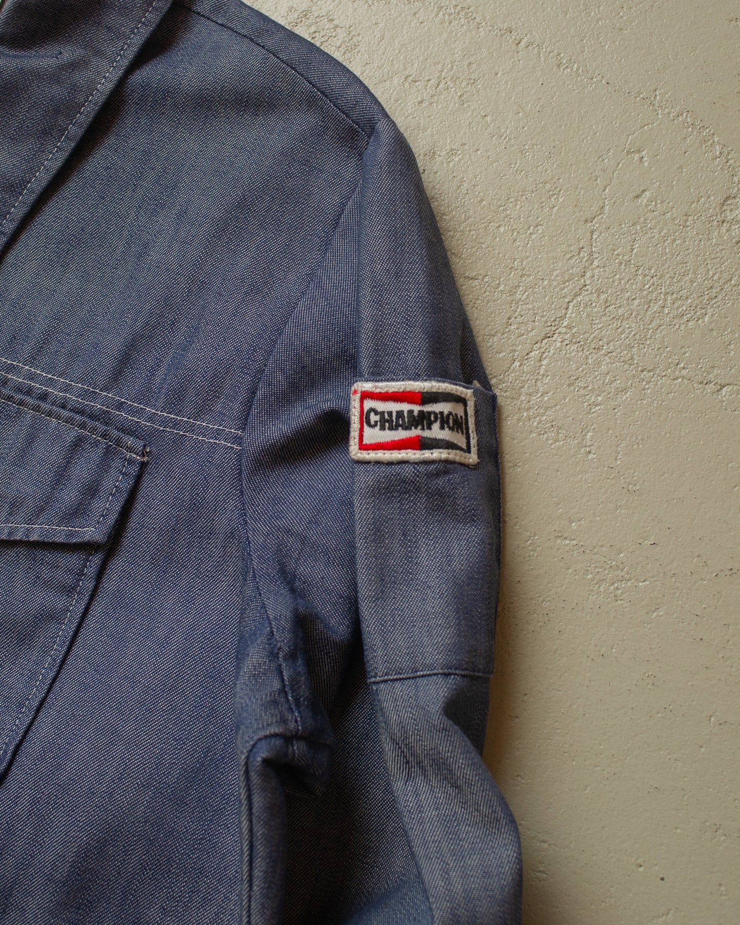 1970s Champion Mechanic Denim Jacket blue - XL/XXL
