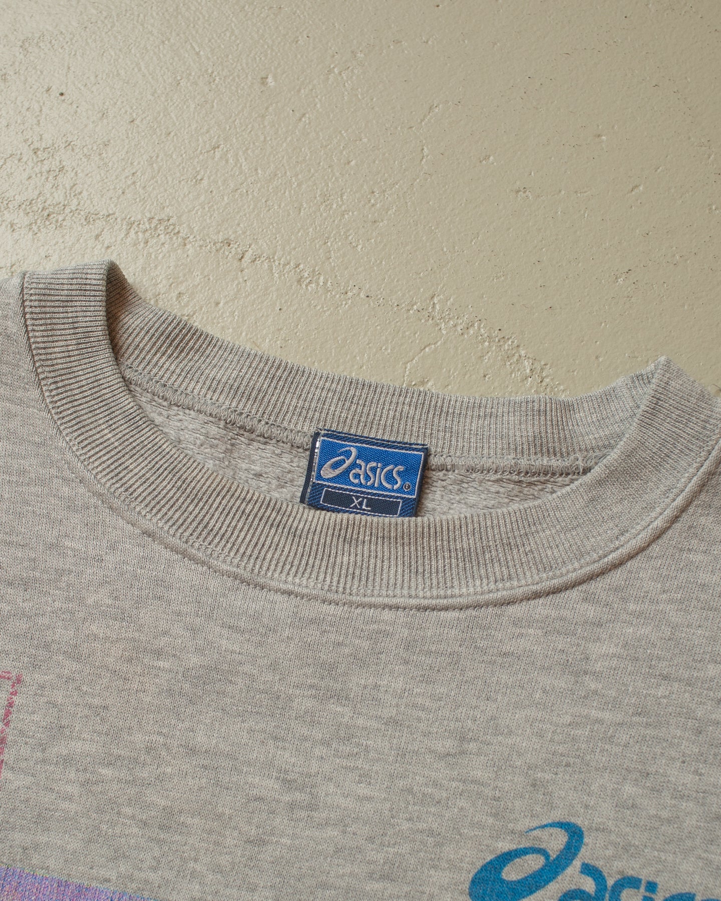 1990s Asics Rom Marathon Sweatshirt grey - L/XL