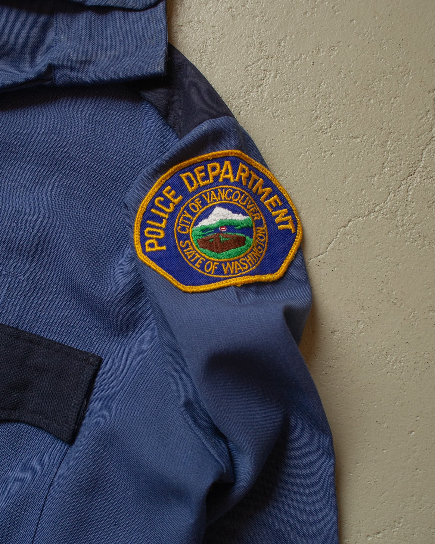 1970s Vancouver Police Department Work Shirt blue - XL/XXL