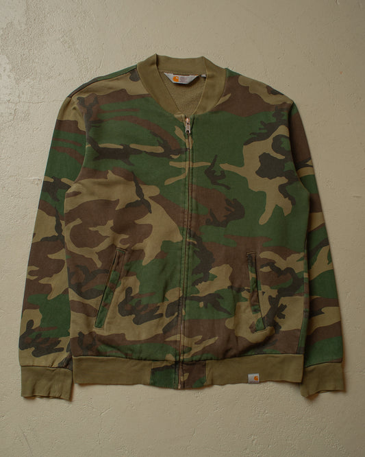 2000s Carhartt Camo Zip Sweatshirt - L/XL