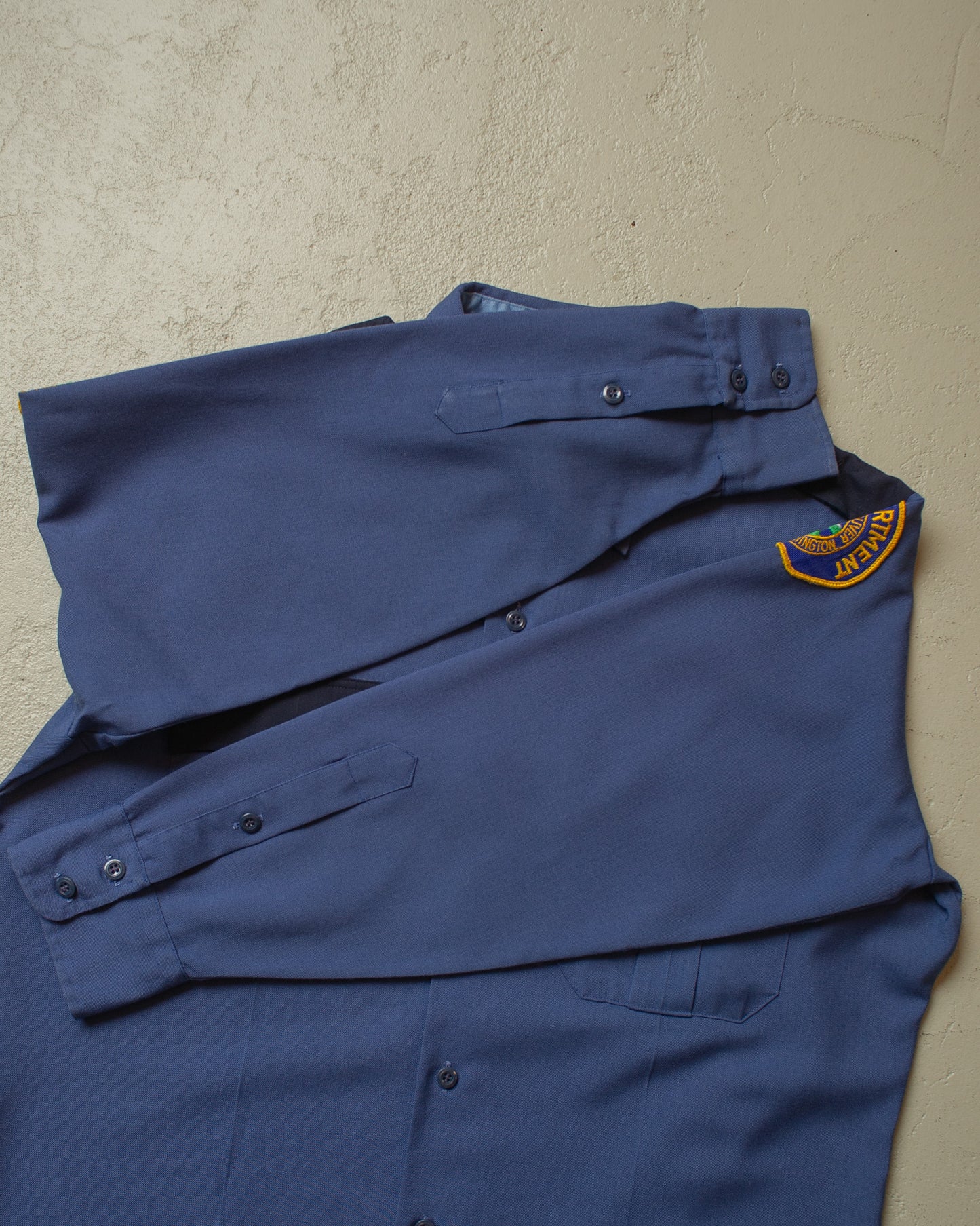 1970s Vancouver Police Department Work Shirt blue - XL/XXL