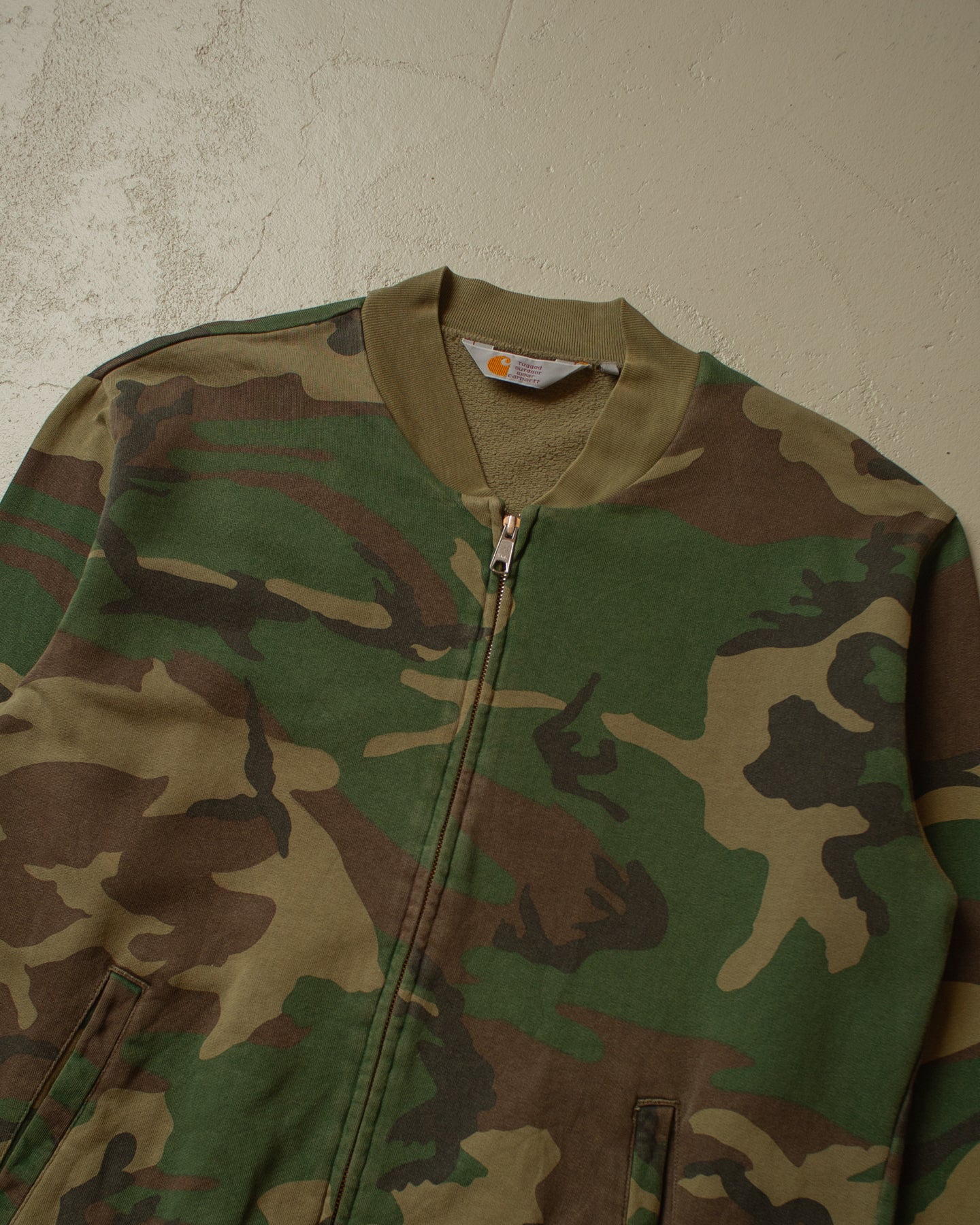 2000s Carhartt Camo Zip Sweatshirt - L/XL