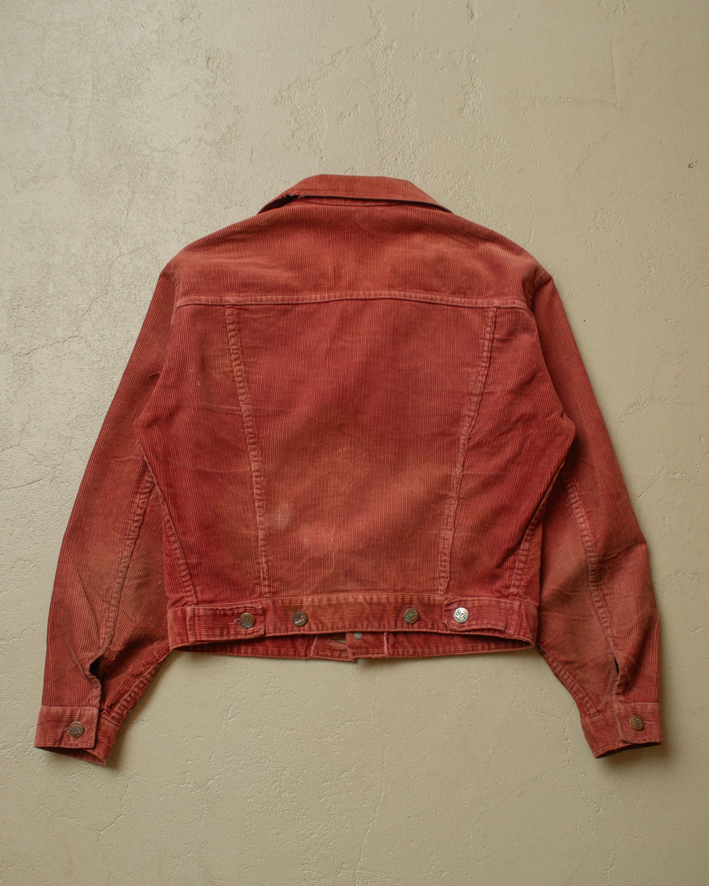 1970s Faded Belgian Corduroy Jacket burgundy - S/M