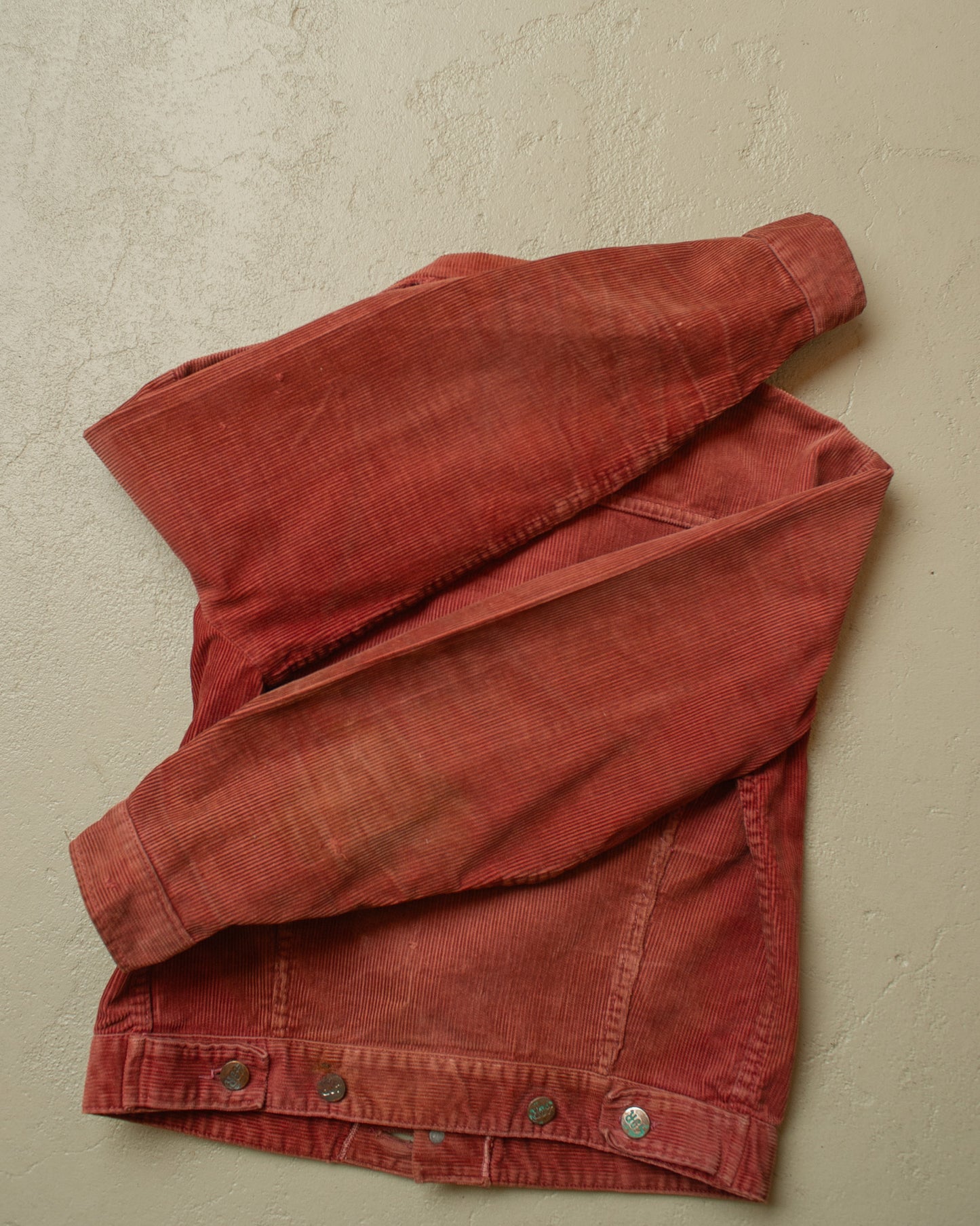 1970s Faded Belgian Corduroy Jacket burgundy - S/M
