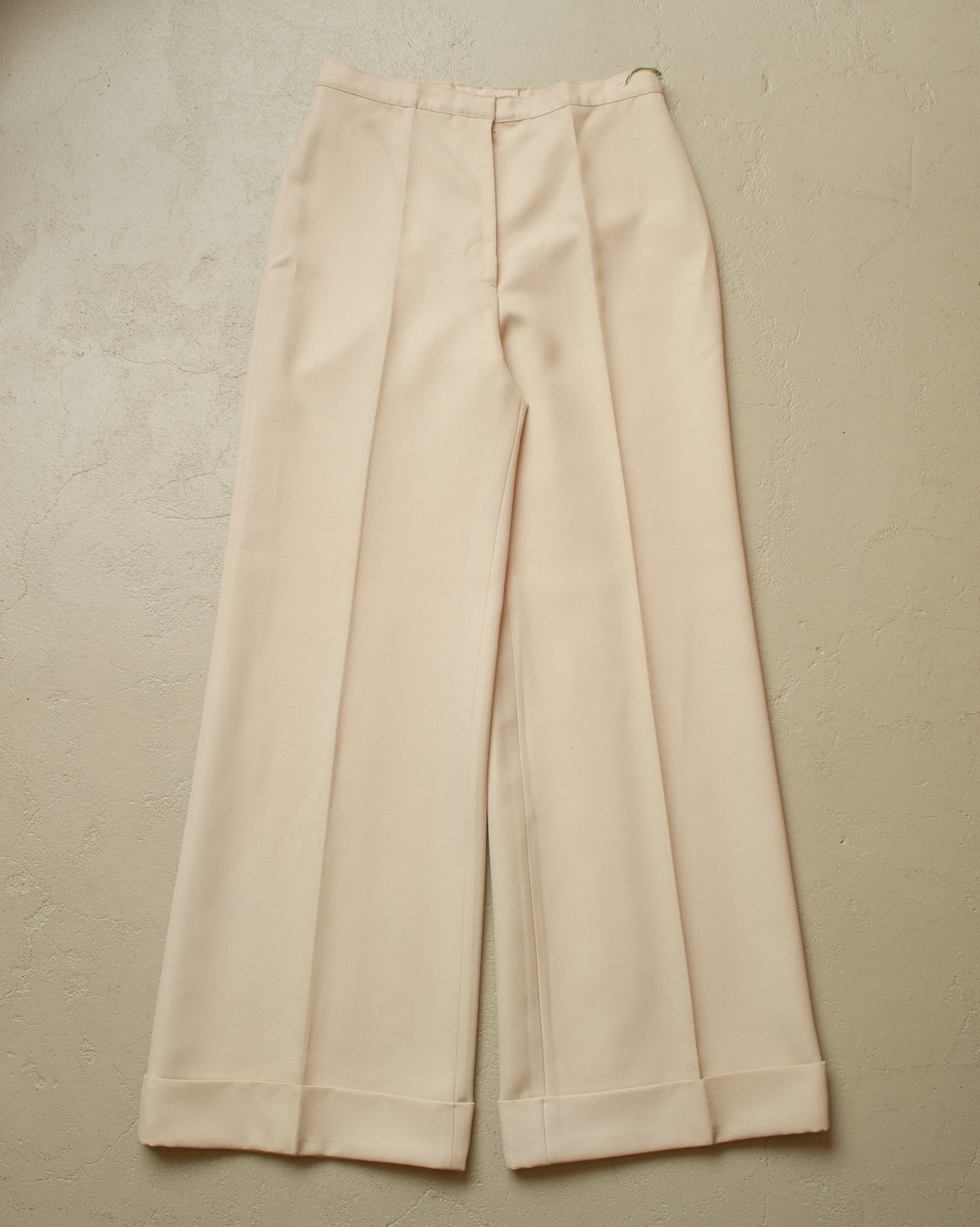 1970s Deadstock Bellbottom Pants white - W28,5 L32