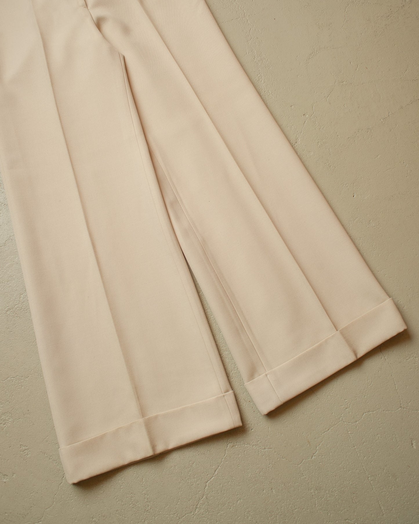 1970s Deadstock Bellbottom Pants white - W28,5 L32