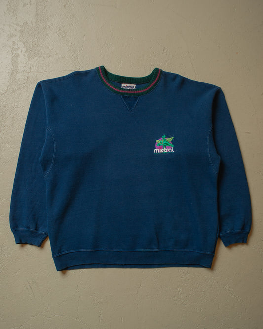 1980s Mistral Surf Sweatshirt navyblue - L/XL