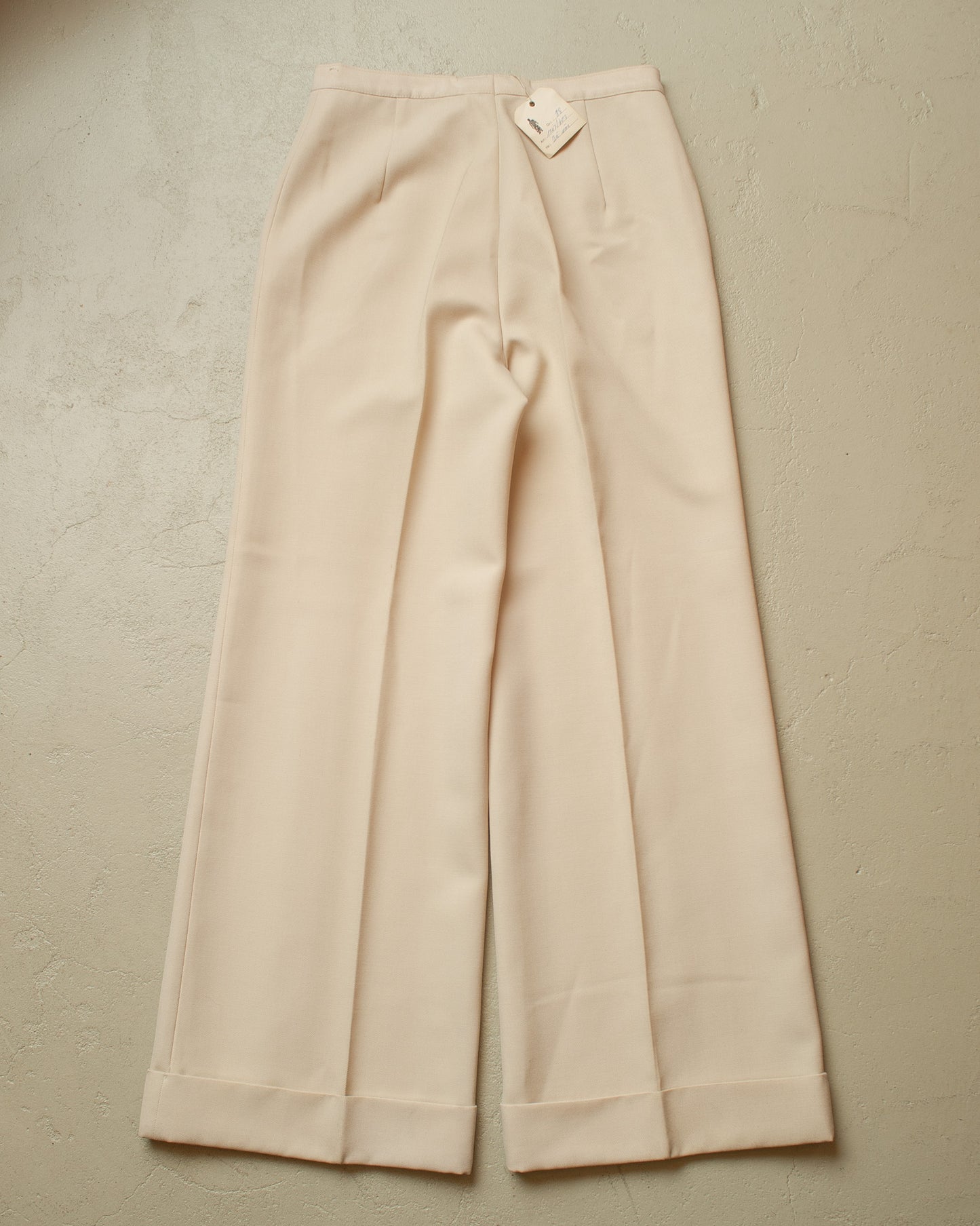 1970s Deadstock Bellbottom Pants white - W28,5 L32
