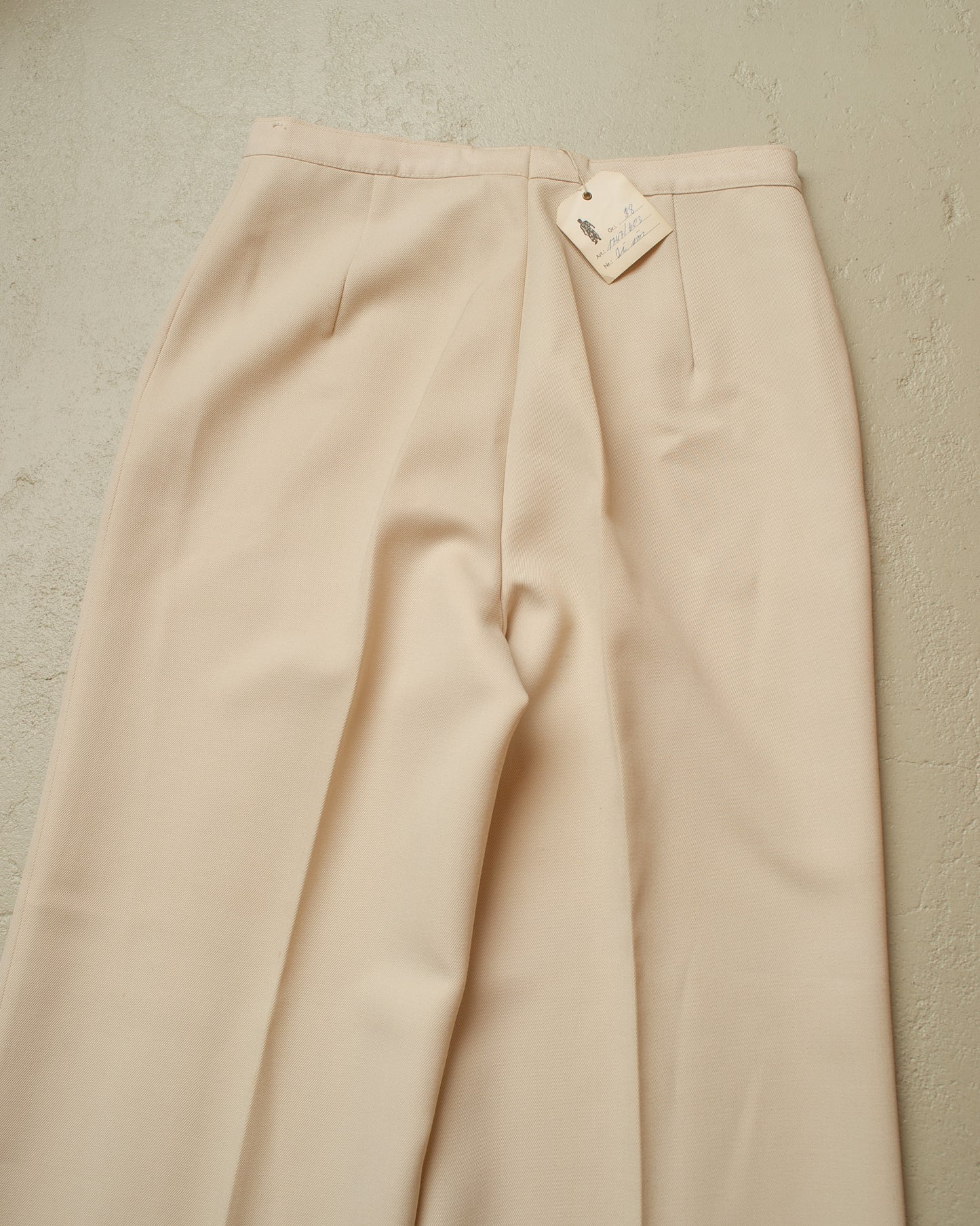 1970s Deadstock Bellbottom Pants white - W28,5 L32