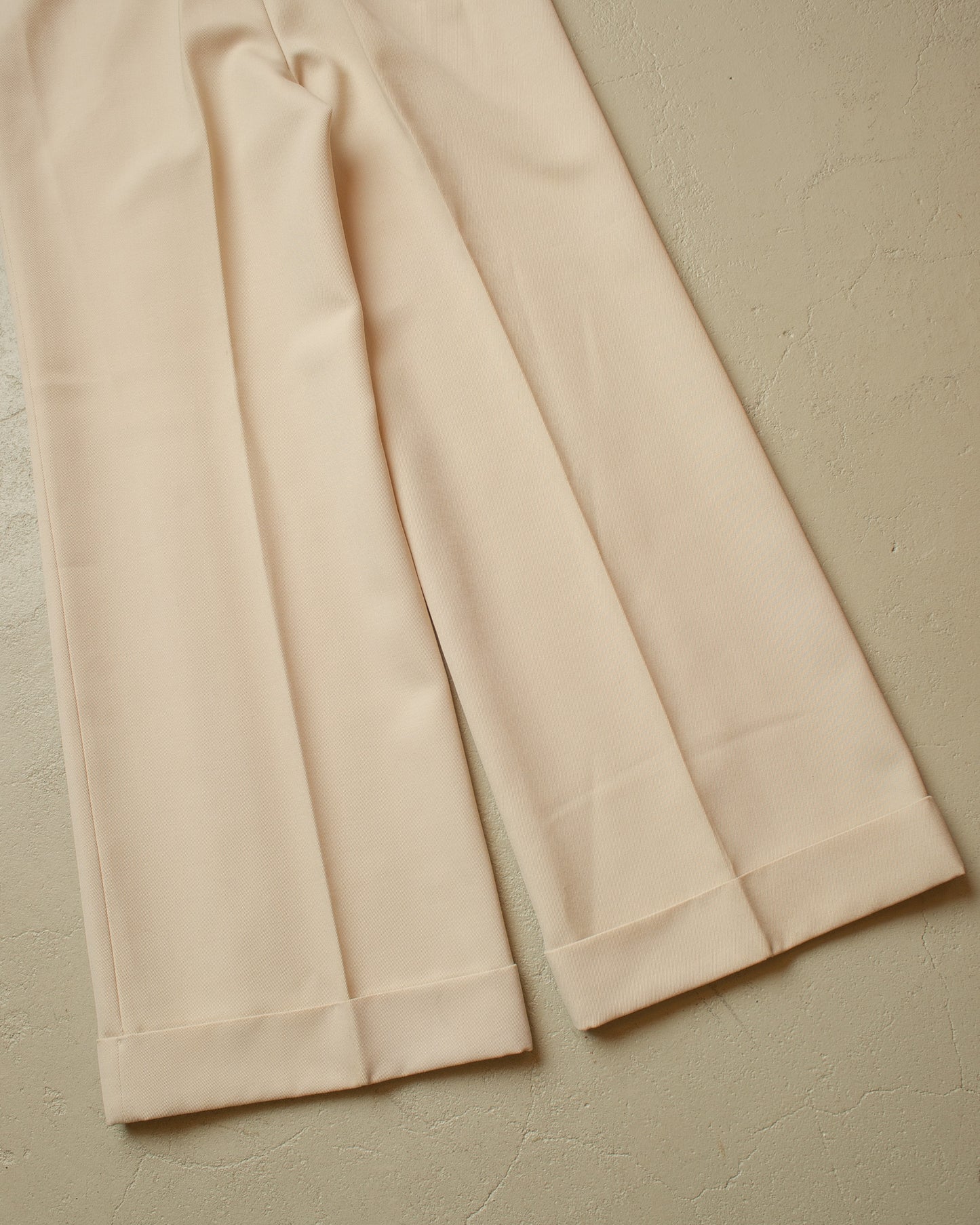 1970s Deadstock Bellbottom Pants white - W28,5 L32