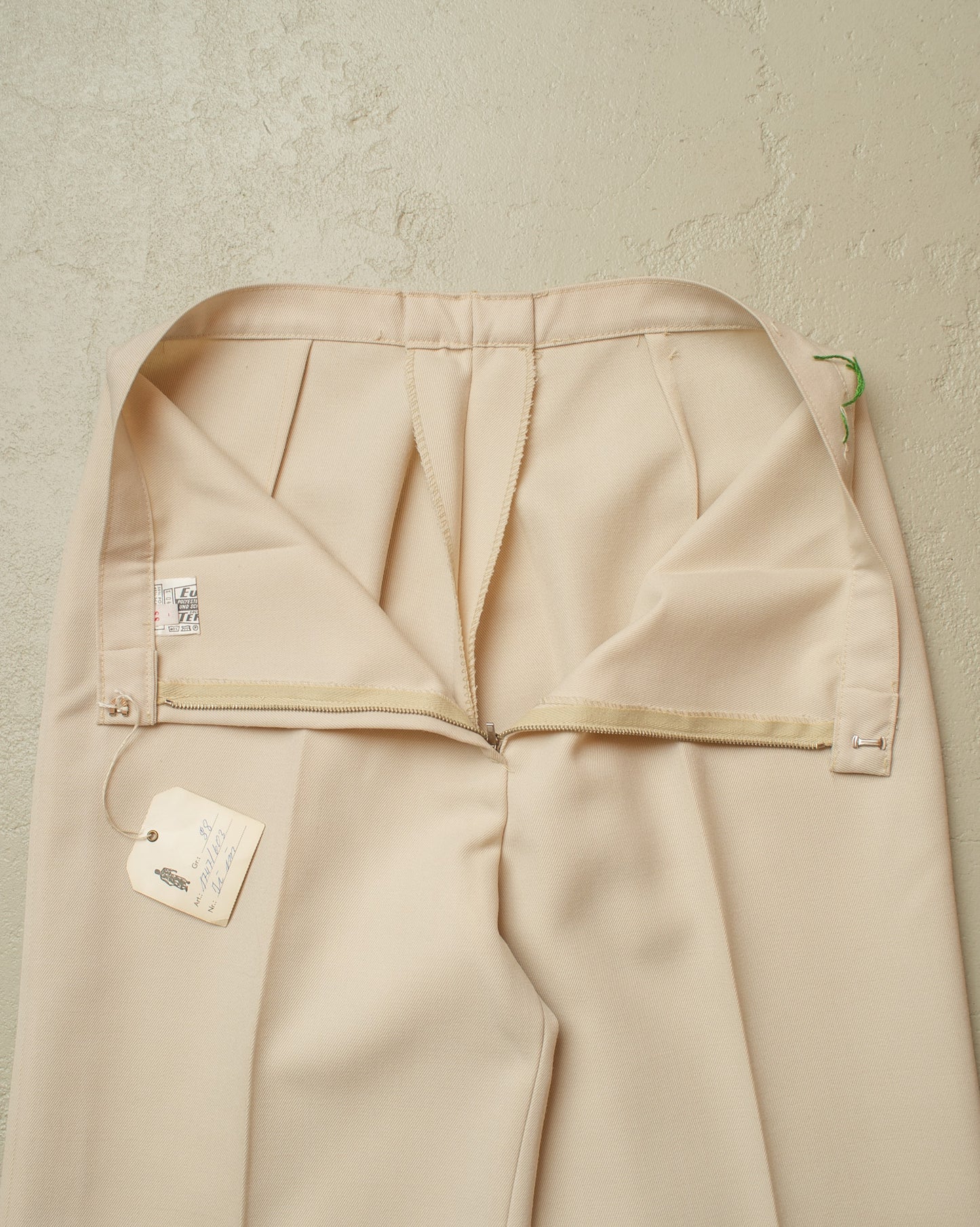 1970s Deadstock Bellbottom Pants white - W28,5 L32