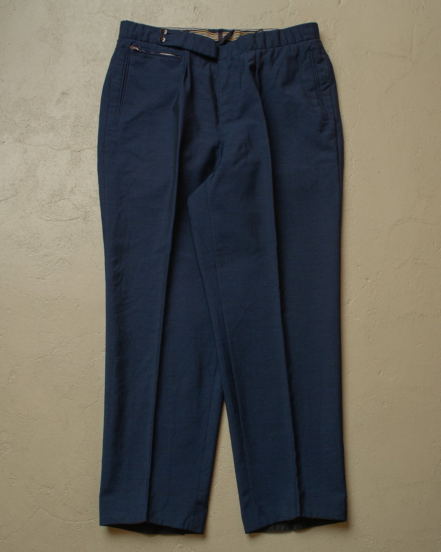 1950s German Wool Sports Pants navyblue - W34,5 L29