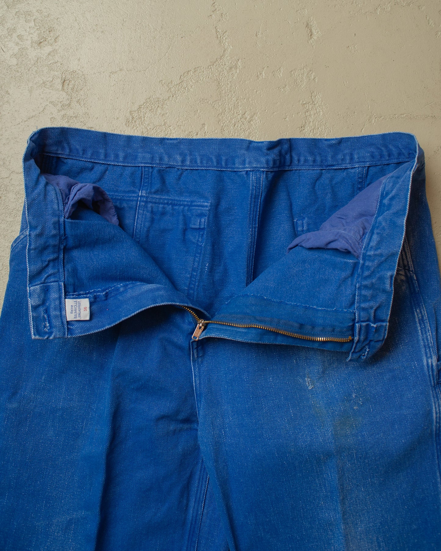 1970s/80s German Denim Workwear Pants blue - W38,5 L30,5