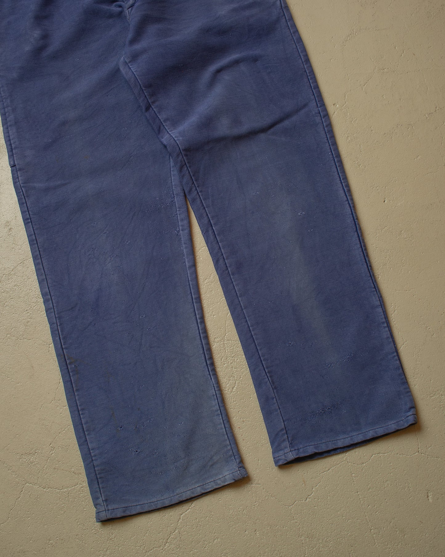 1960s/70s German Moleskin Workwear Pants blue - W38,5 L31