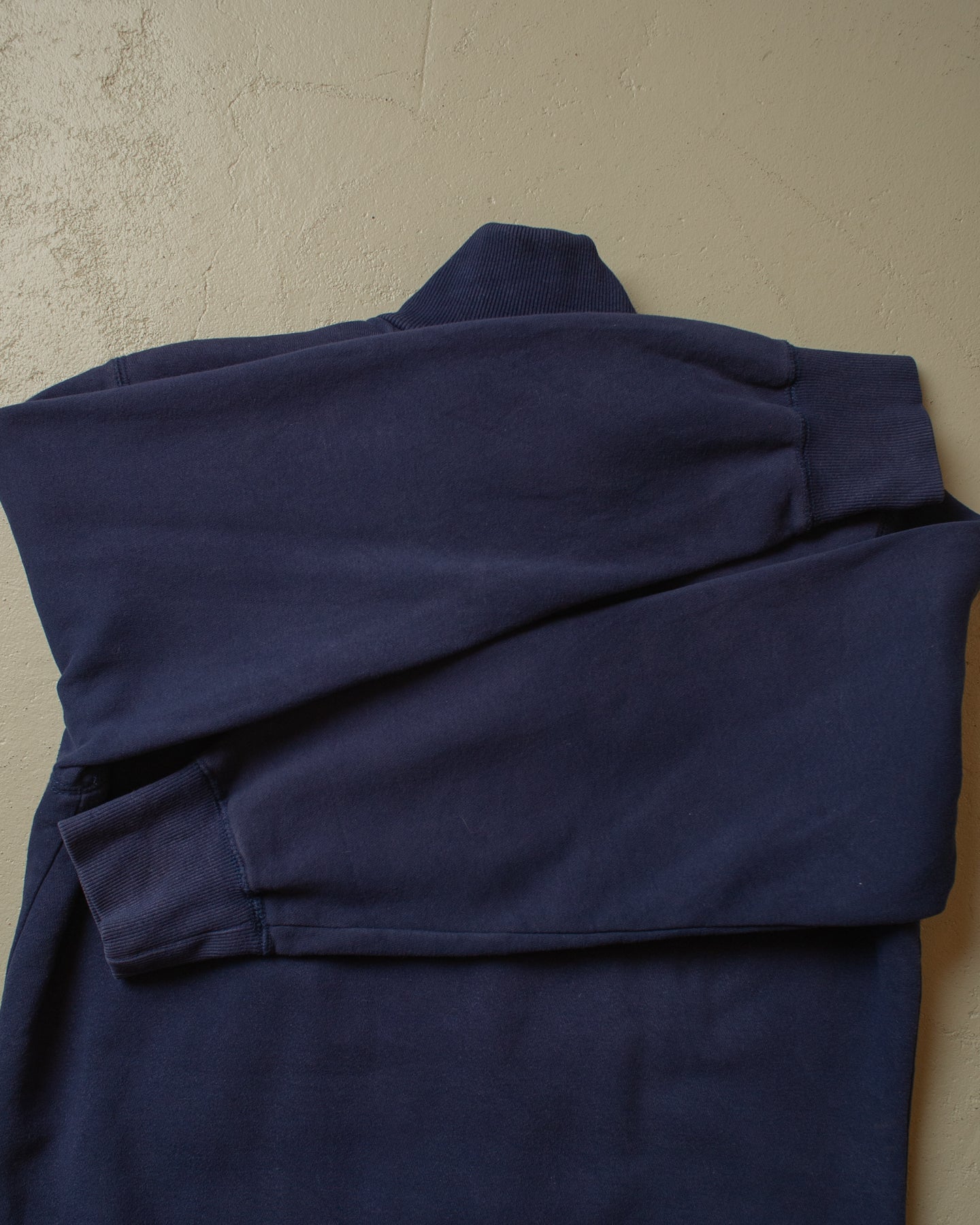 2000s Eddie Bauer sherpa lined Zip Sweatshirt navyblue - L