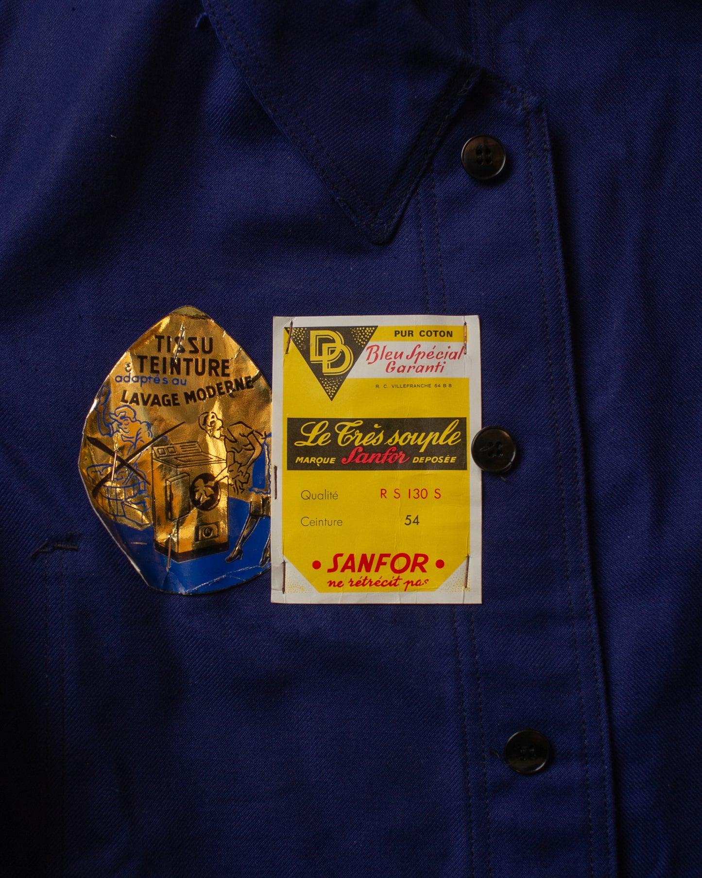 1950s Deadstock French Workwear Jacket navyblue - XL/XXL