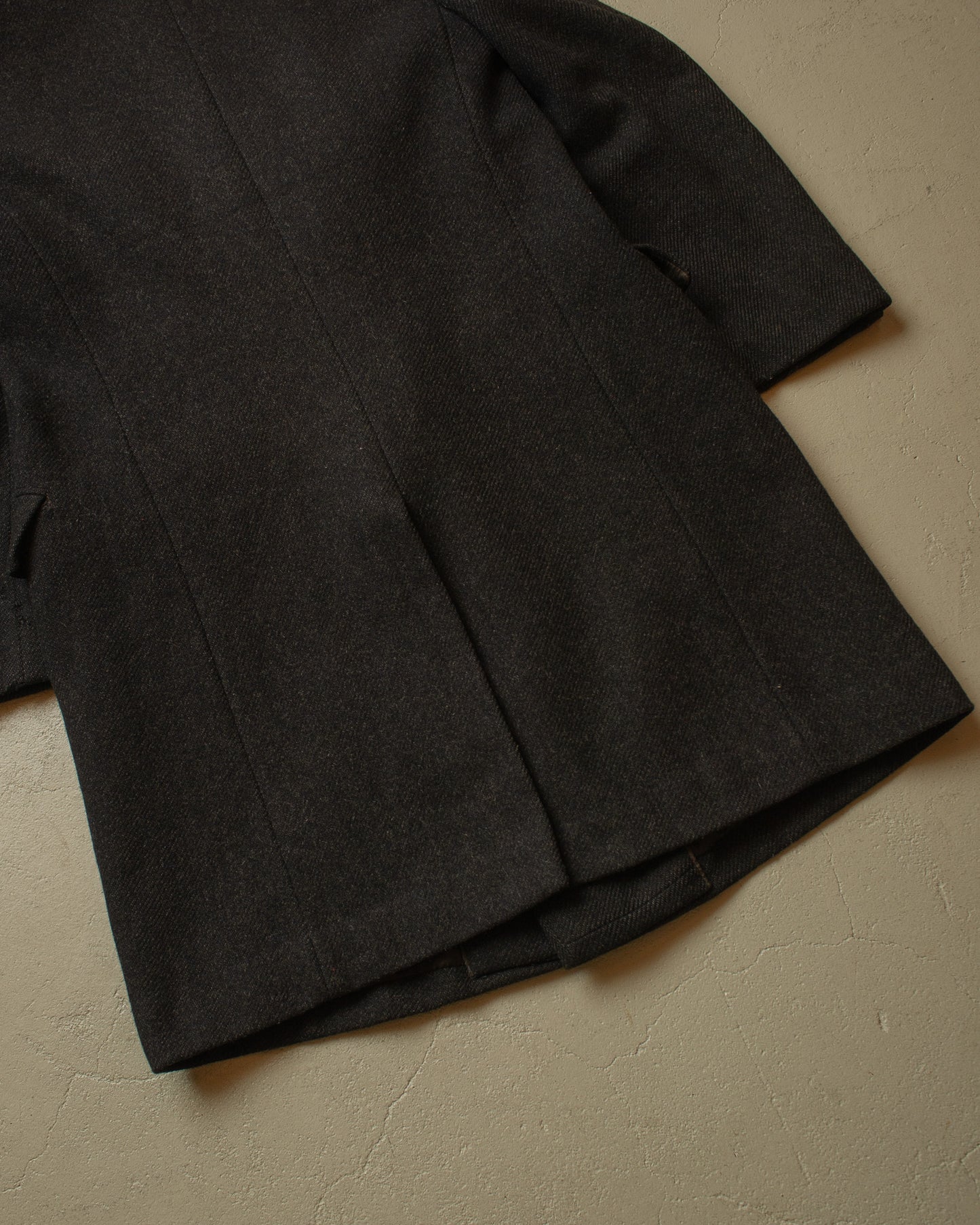 1930s/40s German "ADEFA" Double Breasted Wool Overcoat grey - M/L