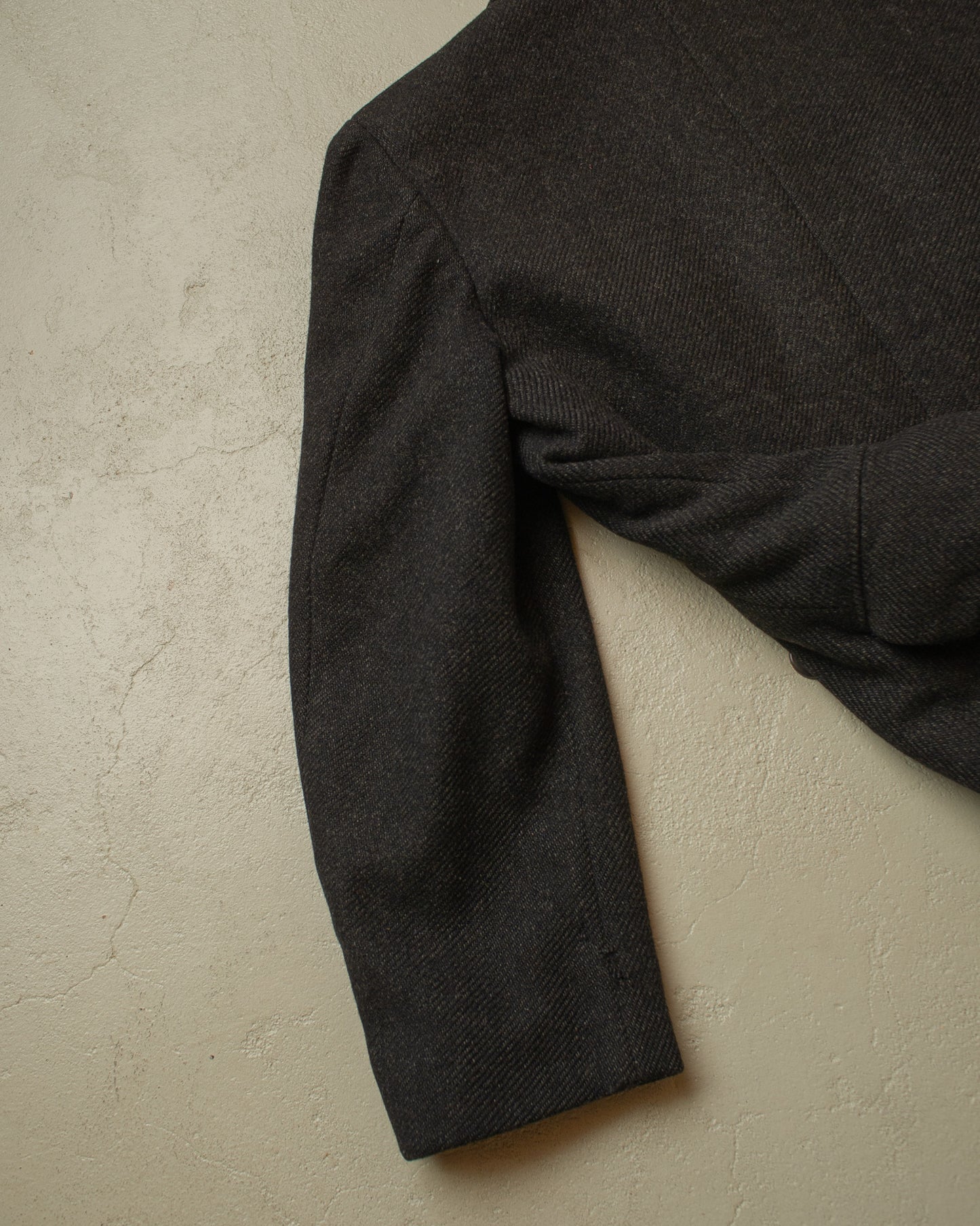 1930s/40s German "ADEFA" Double Breasted Wool Overcoat grey - M/L