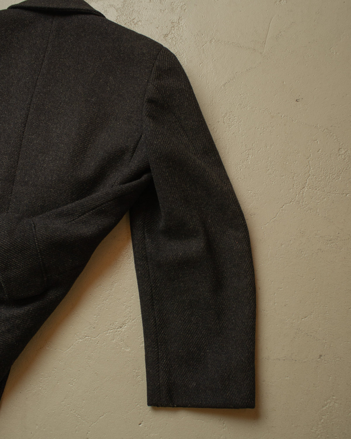 1930s/40s German "ADEFA" Double Breasted Wool Overcoat grey - M/L