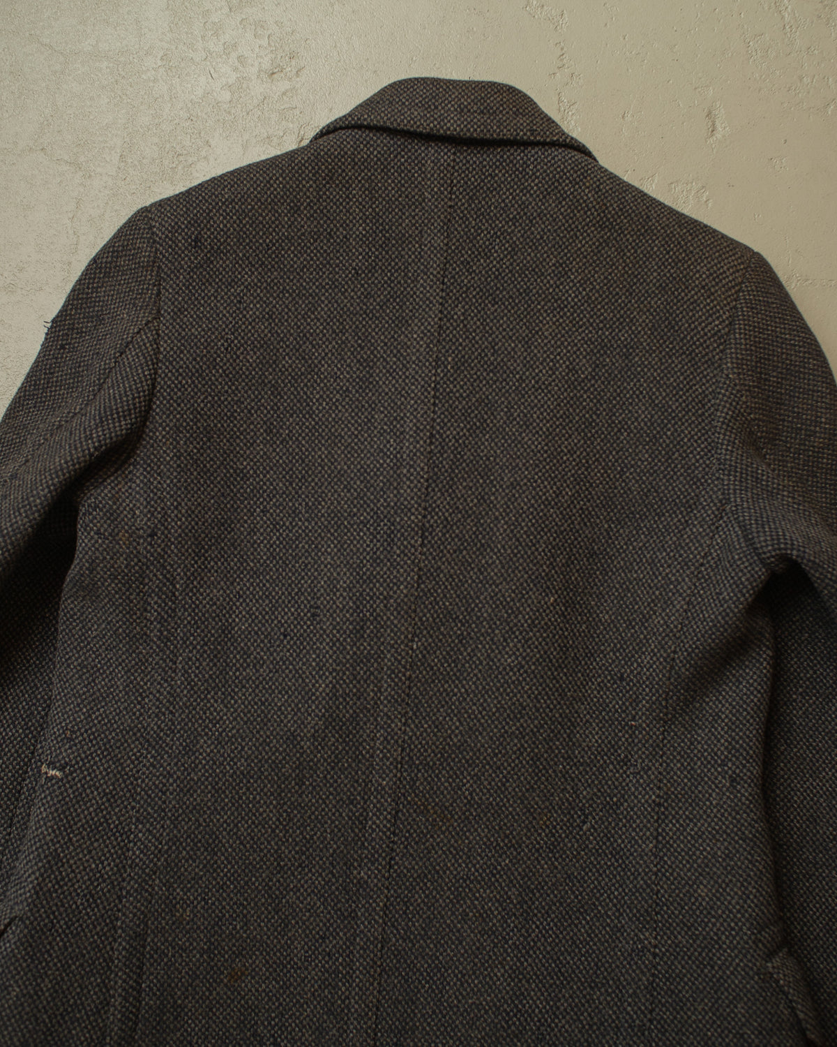 1930s German Double Breasted Wool Overcoat grey - M/L