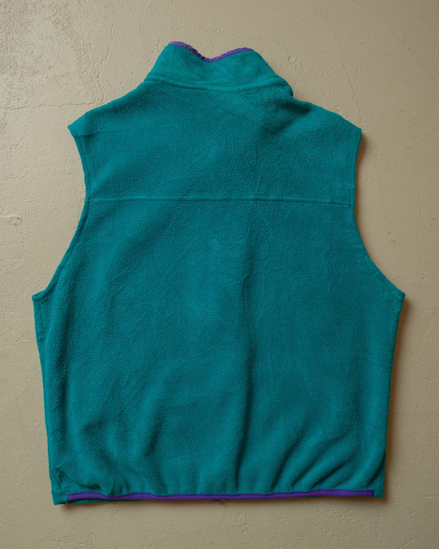 1990s L.L. Bean Fleece Vest Turquoise - L/XL