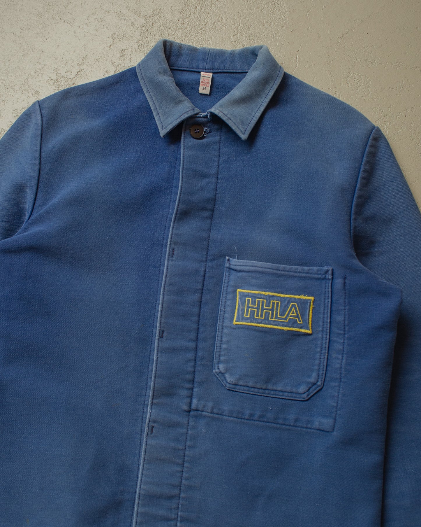 1970s Faded Hamburg Hafen Work Jacket blue - L/XL