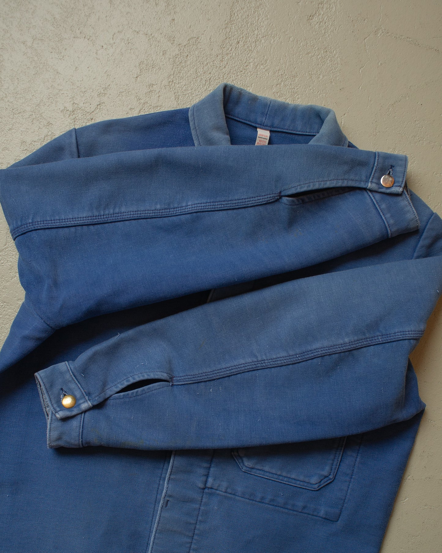 1970s Faded Hamburg Hafen Work Jacket blue - L/XL