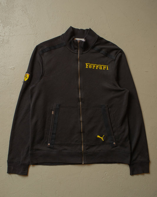 late 2000s Puma Ferrari Track Jacket black - L