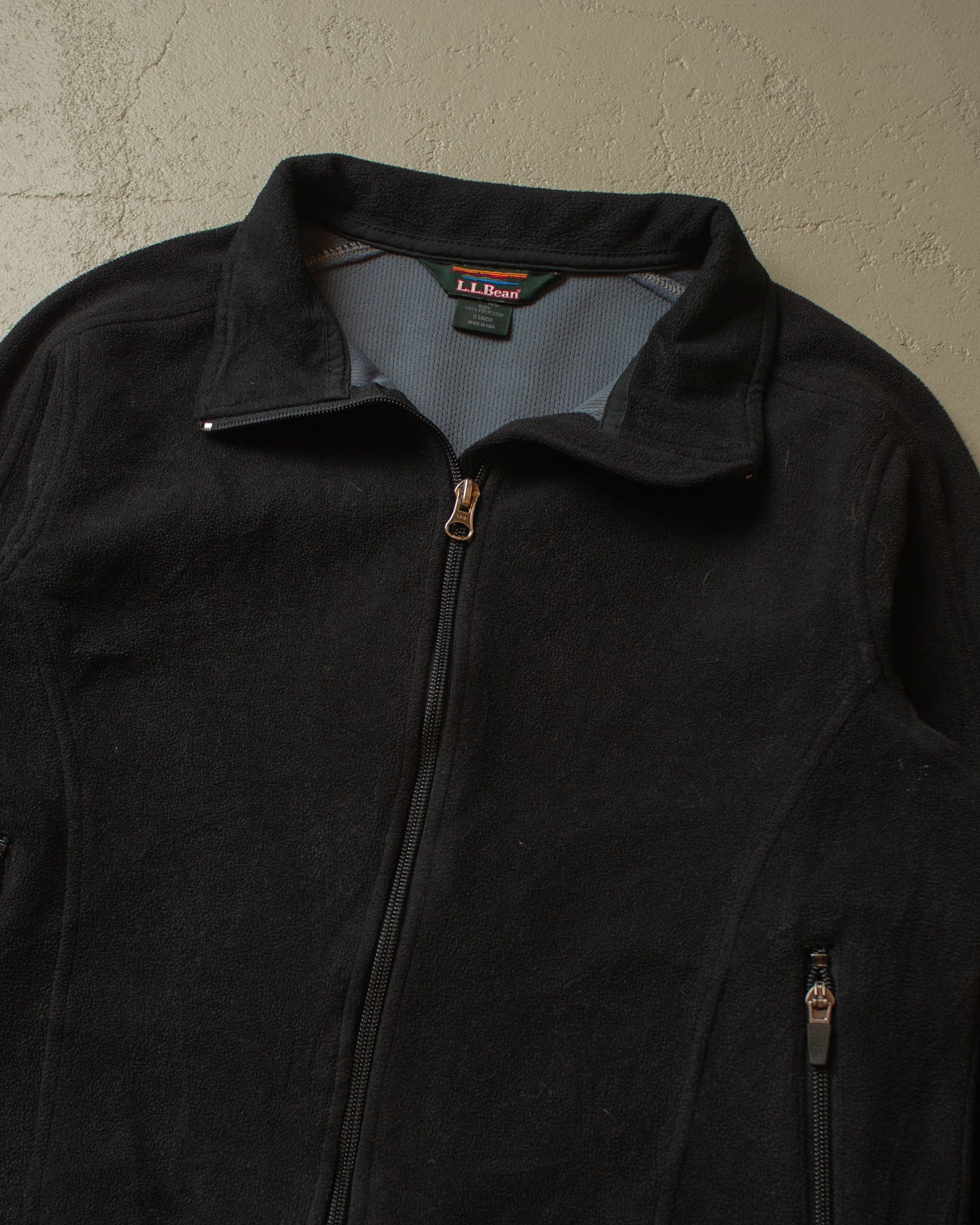 1990s Womens L.L. Bean Fleece Jacket black - S/M