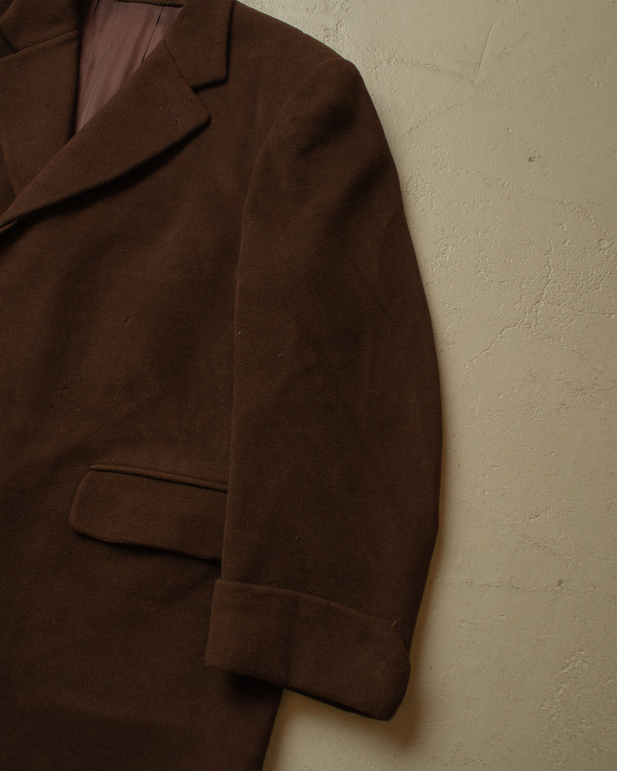 1940s/50s German Heavy Wool Overcoat brown - XXL