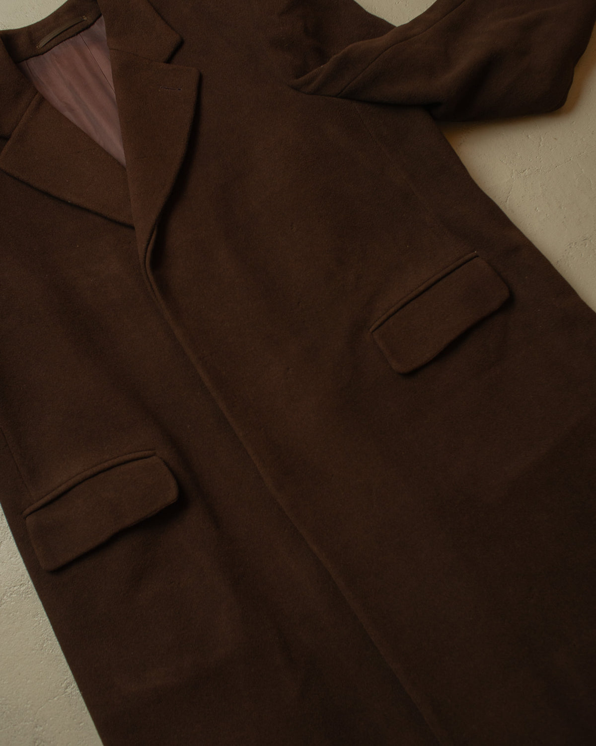 1940s/50s German Heavy Wool Overcoat brown - XXL