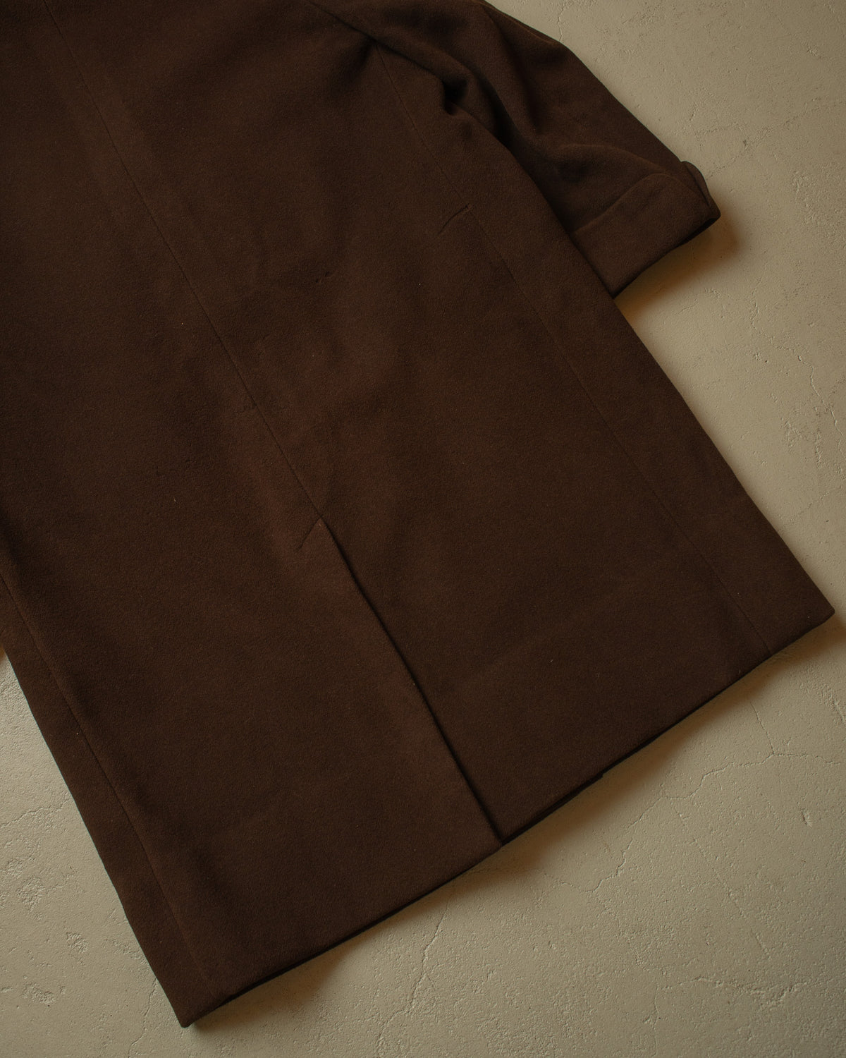 1940s/50s German Heavy Wool Overcoat brown - XXL