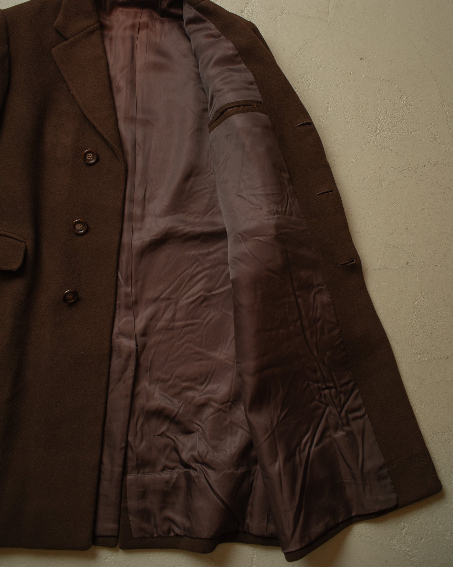 1940s/50s German Heavy Wool Overcoat brown - XXL