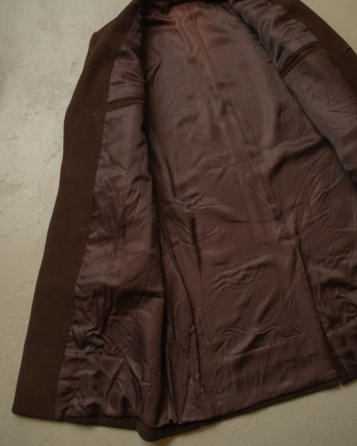 1940s/50s German Heavy Wool Overcoat brown - XXL